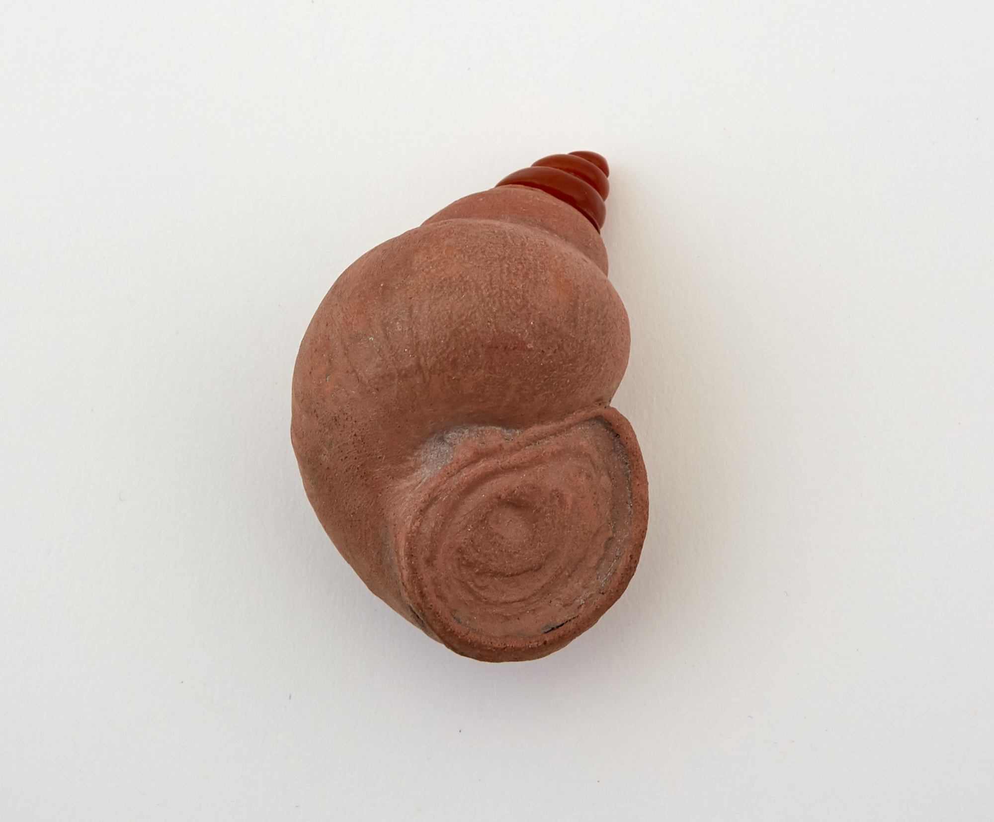 Lot image - A Chinese Yixing Shell-Form Snuff Bottle