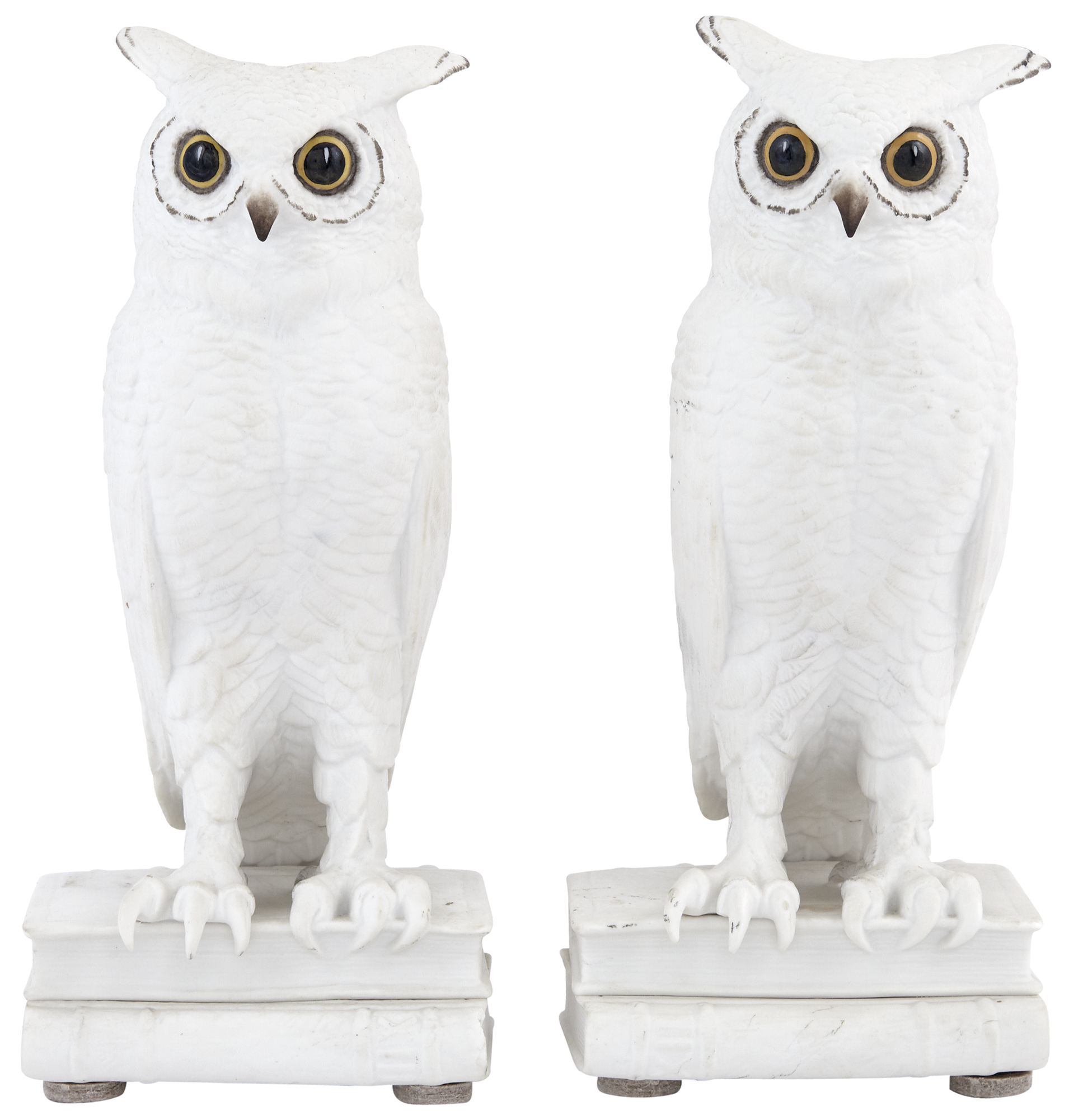 Lot image - Pair of Boehm Porcelain Owls