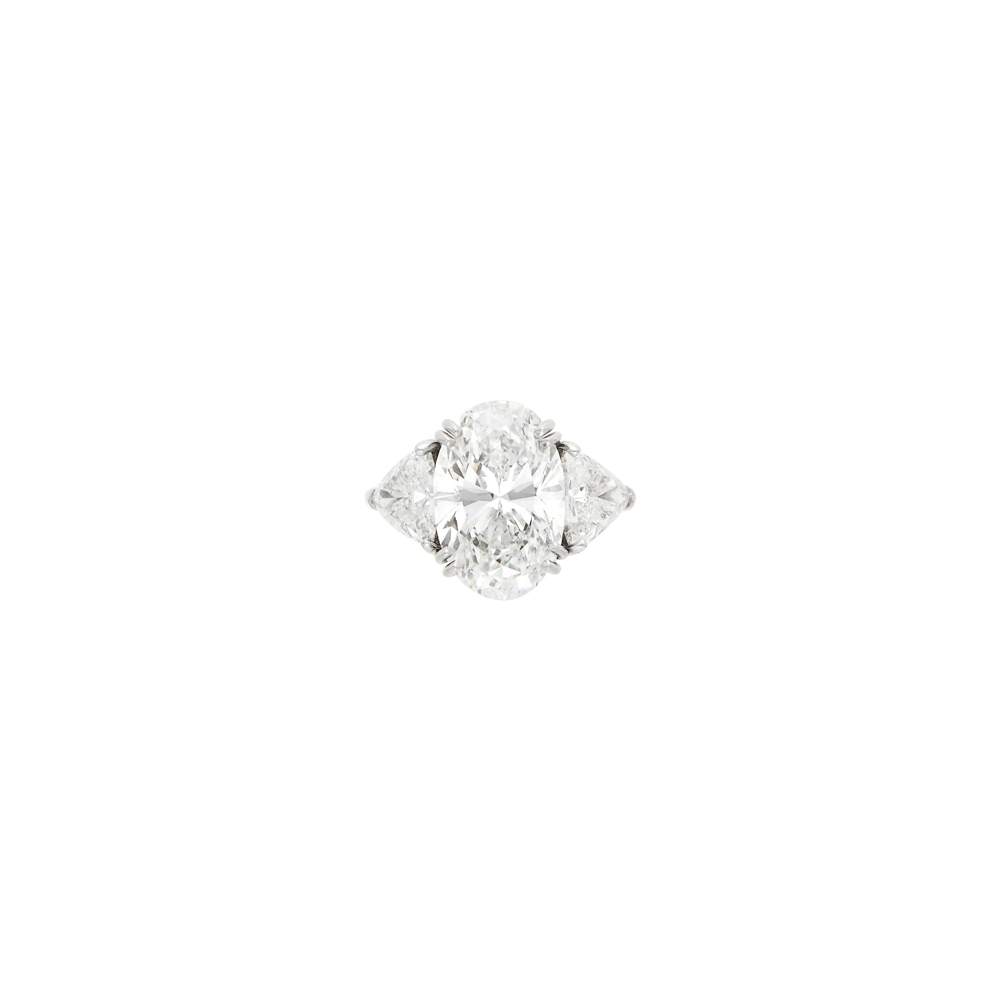 Lot image - Platinum and Diamond Ring, by Tiffany & Co.