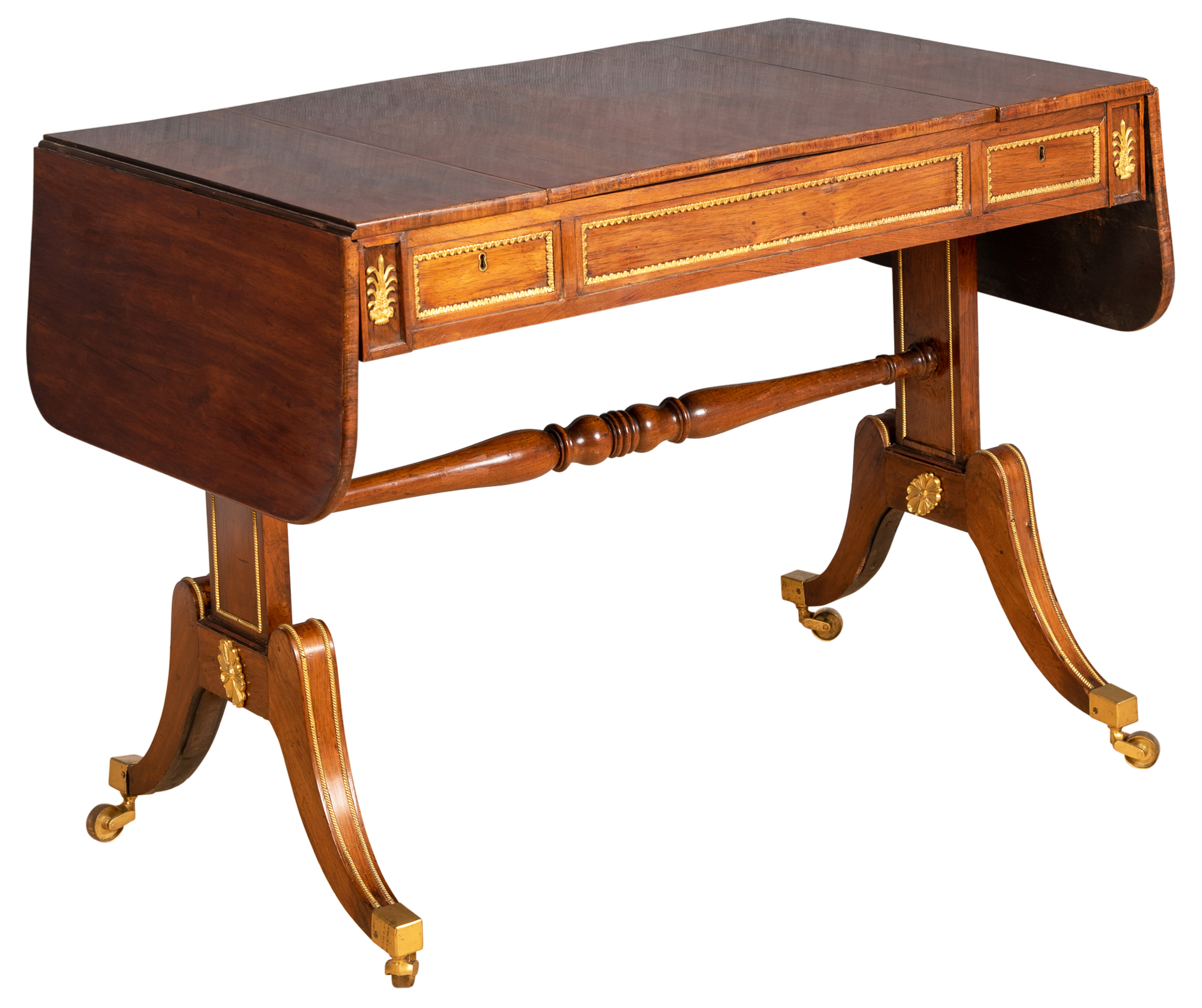 Lot image - Regency Rosewood Sofa Table, Manner of John McLean
