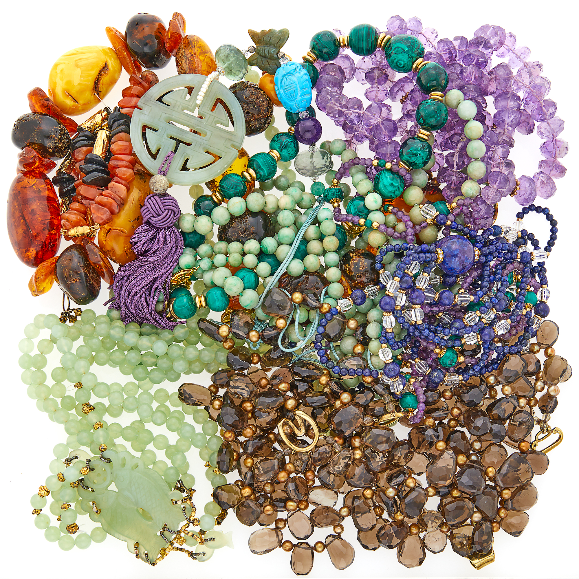 Lot image - Group of Costume and Bead Jewelry
