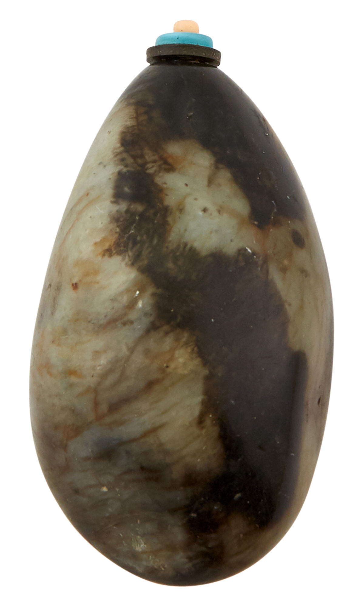 Lot image - A Chinese Nephrite Pebble Snuff Bottle