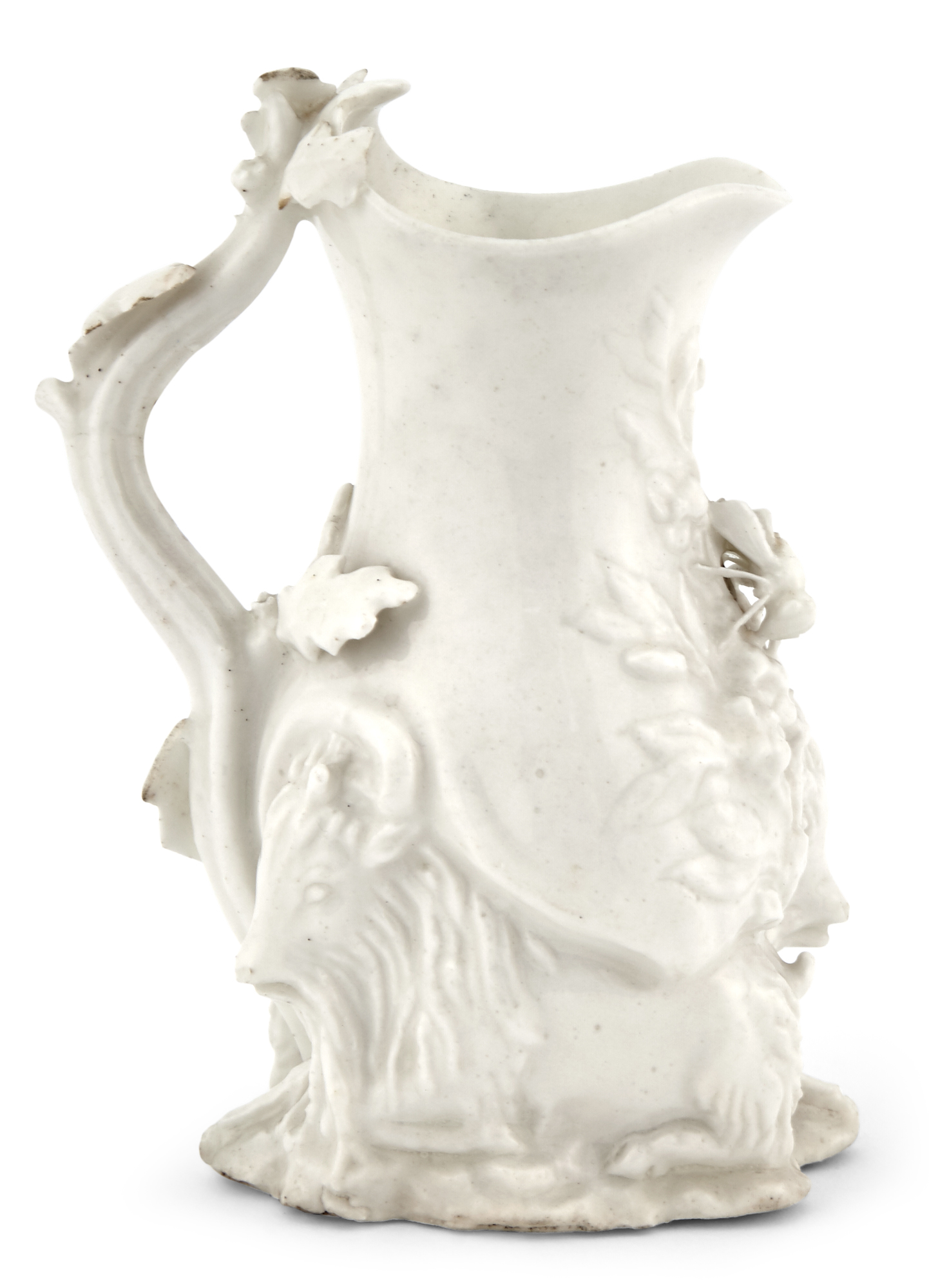 Lot image - Chelsea White Porcelain Goat and Bee Milk Jug