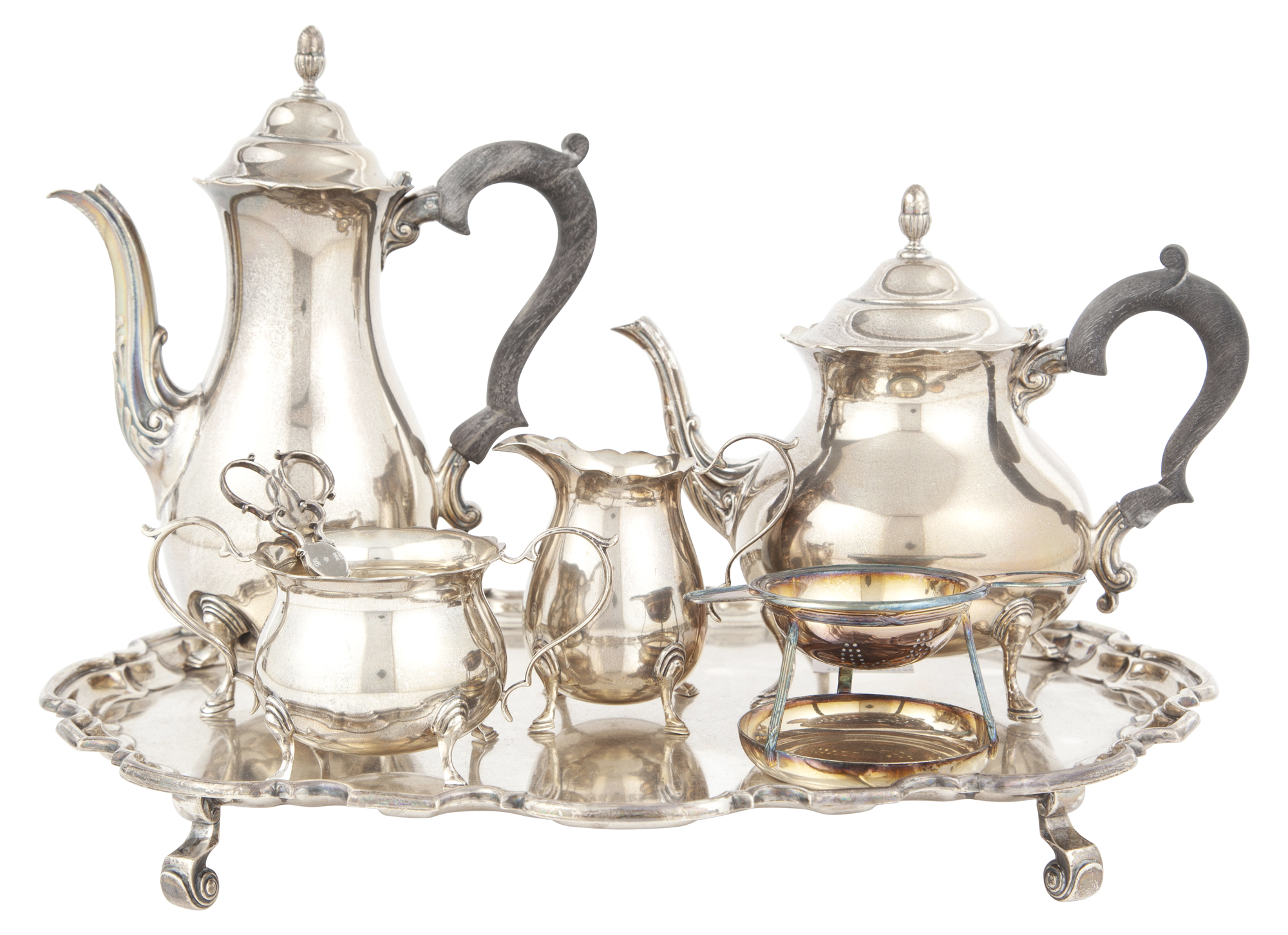 Lot image - American Sterling Silver Tea and Coffee Service