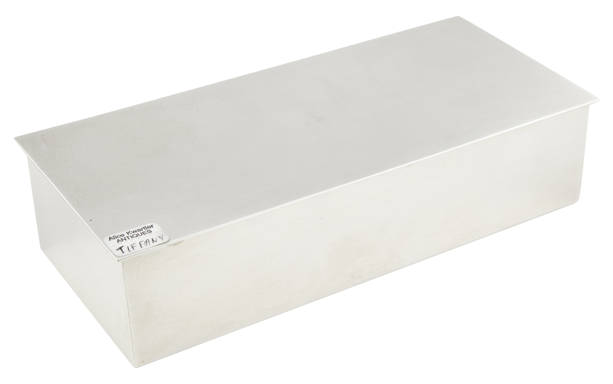 Lot image - Tiffany & Co. Sterling Silver Table Cigarette Box