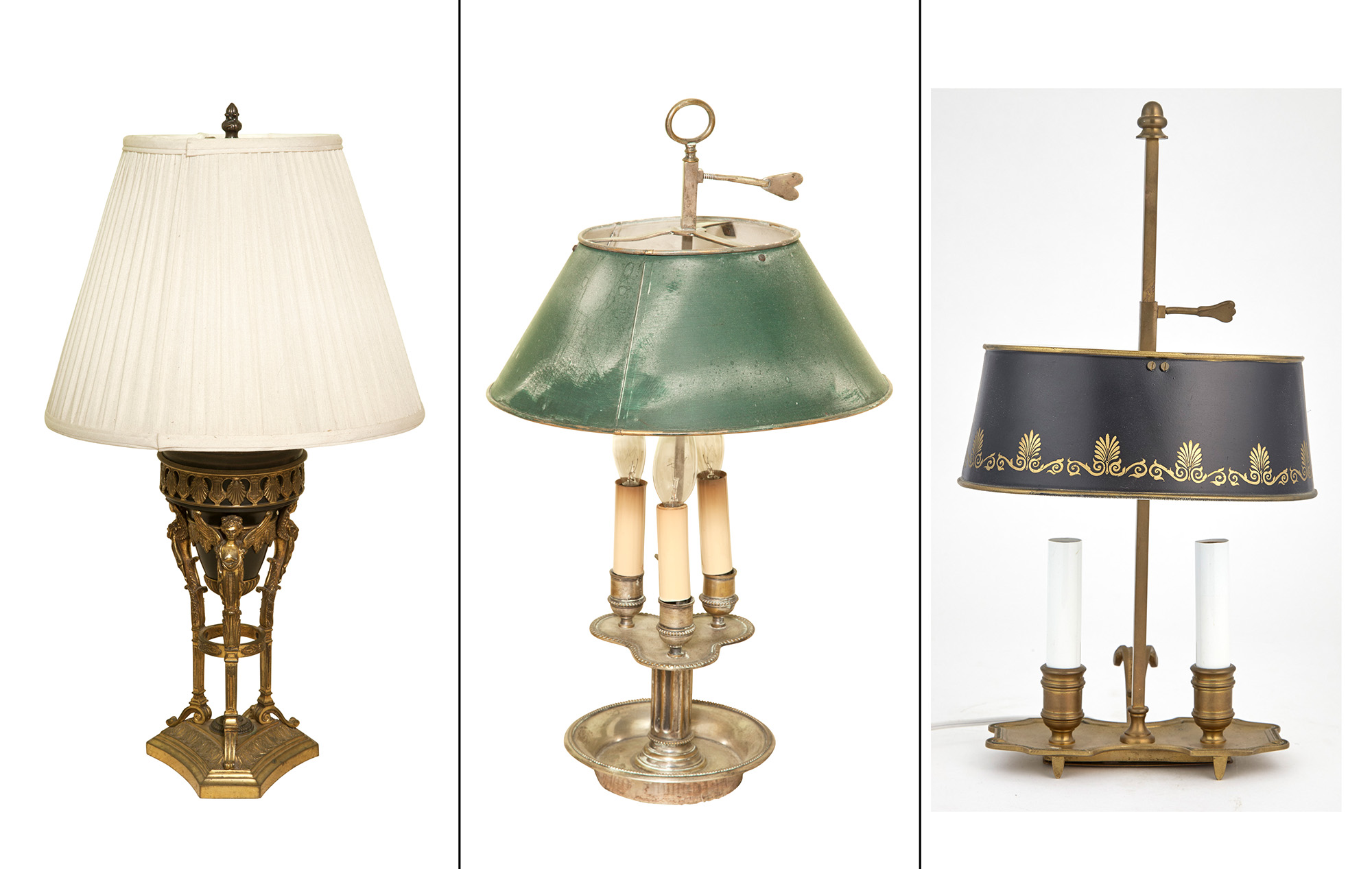 Lot image - Group of Three Lamps