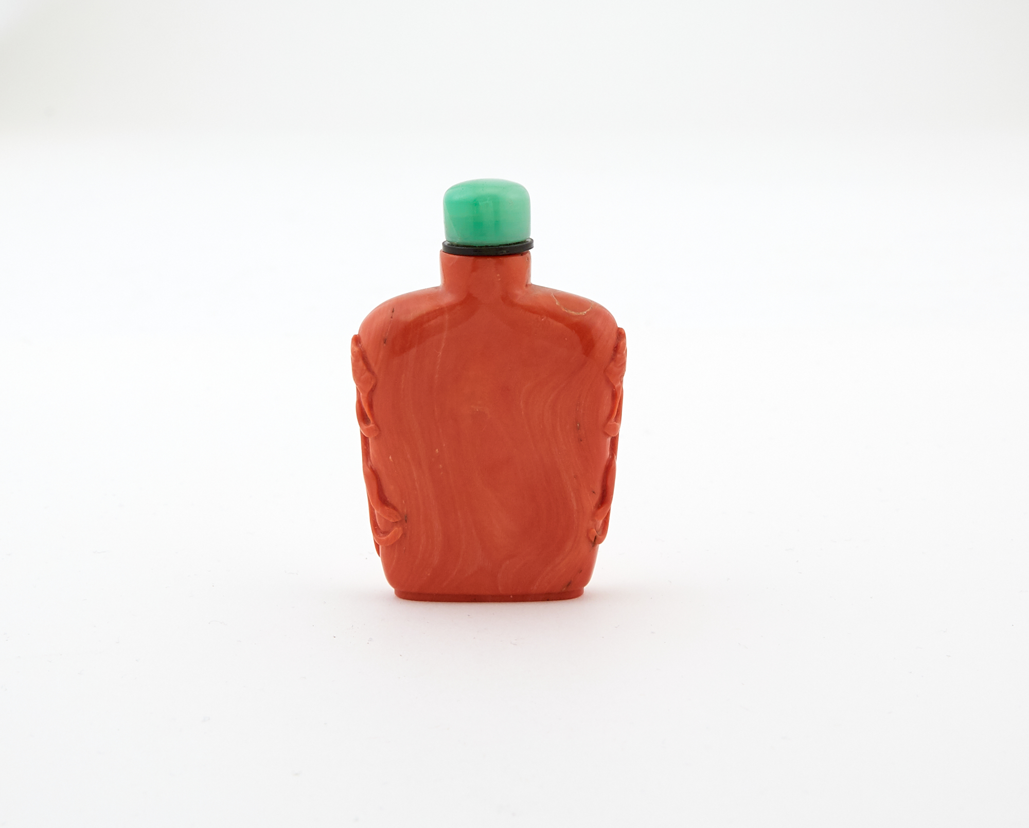 Lot image - A Chinese Coral Snuff Bottle