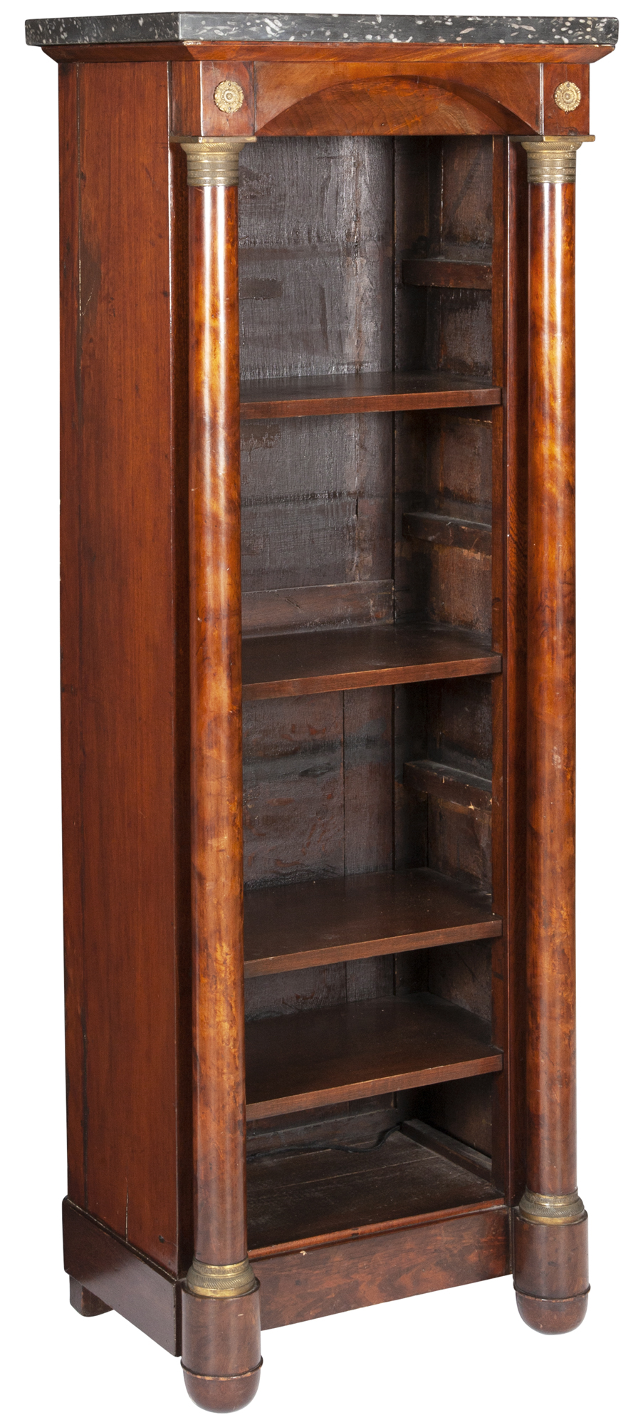 Lot image - Empire Mahogany and Gilt-Metal Mounted Bookcase