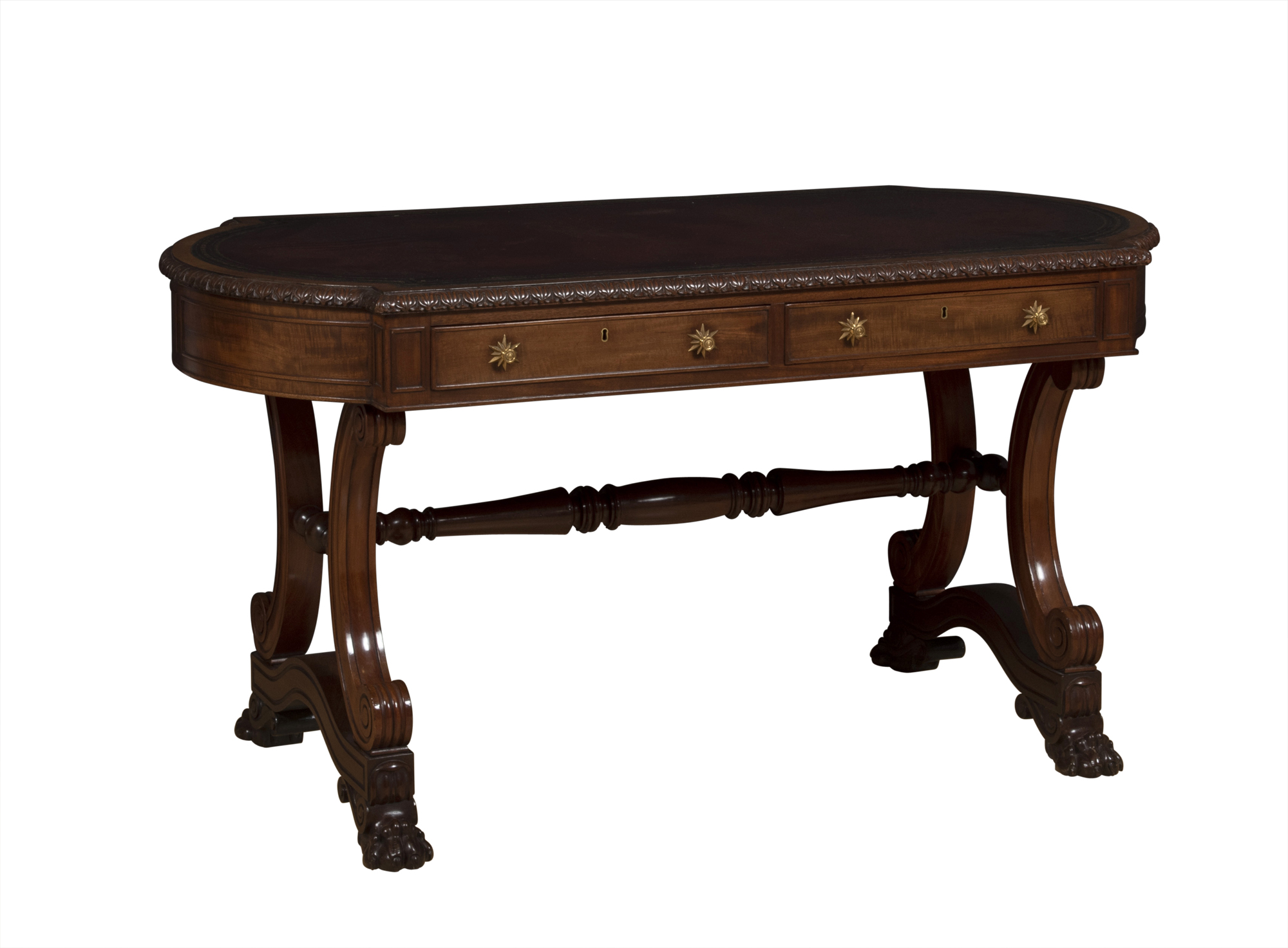 Lot image - William IV Style Mahogany Writing Table