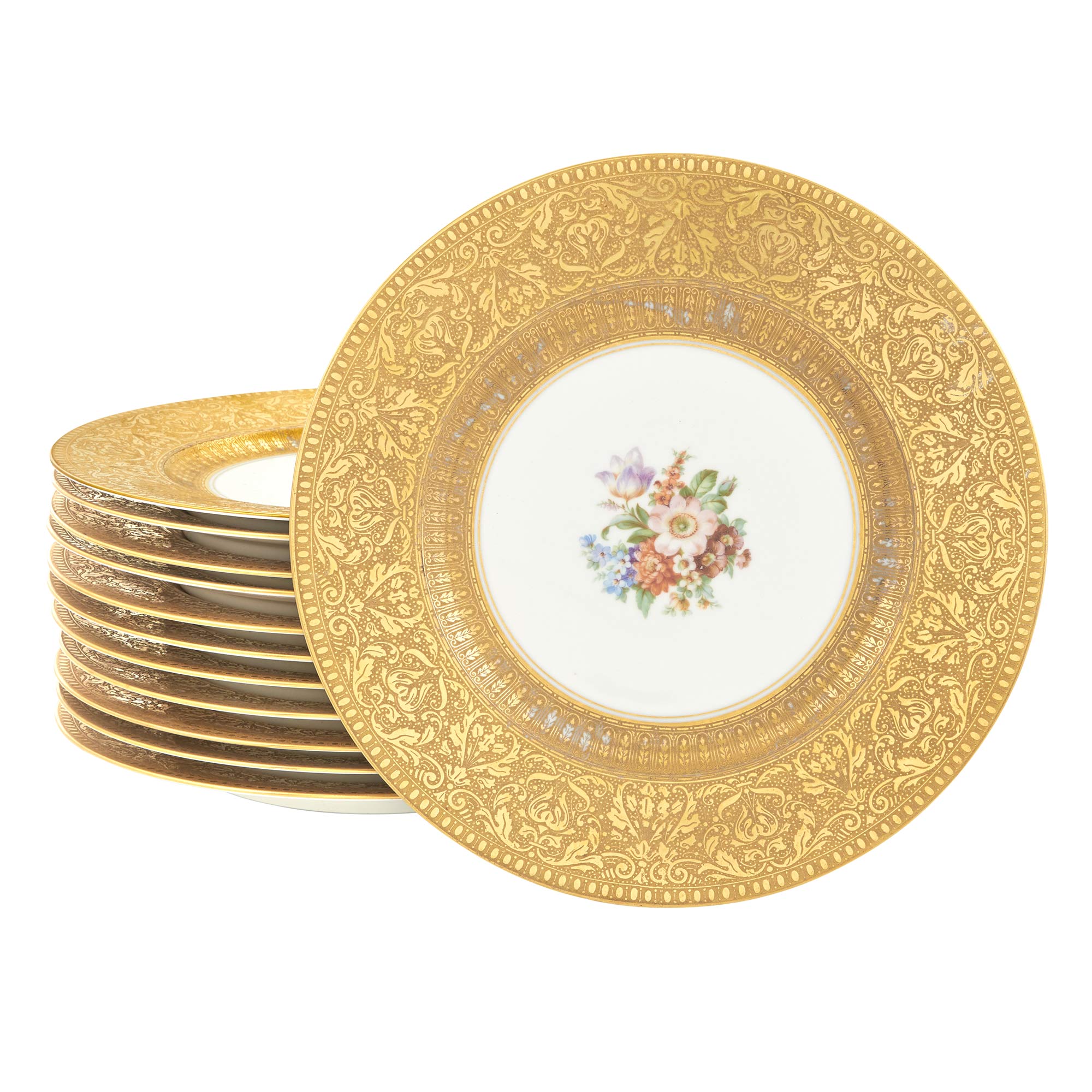 Lot image - Set of Ten Hutschenreuther Porcelain Service Plates