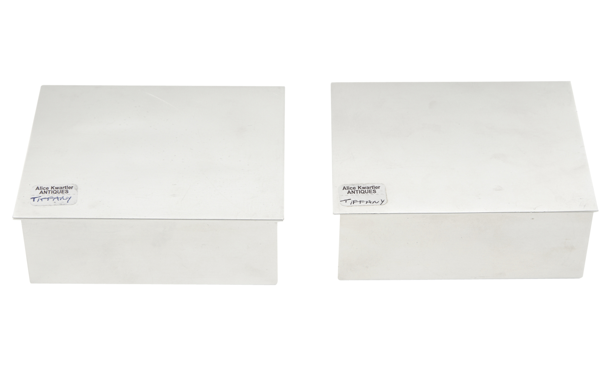 Lot image - Two Tiffany & Co. Sterling Silver Boxes