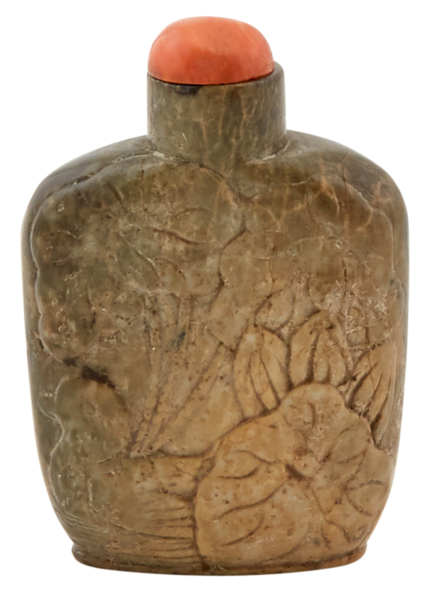 Lot image - A Chinese Carved Jade Snuff Bottle