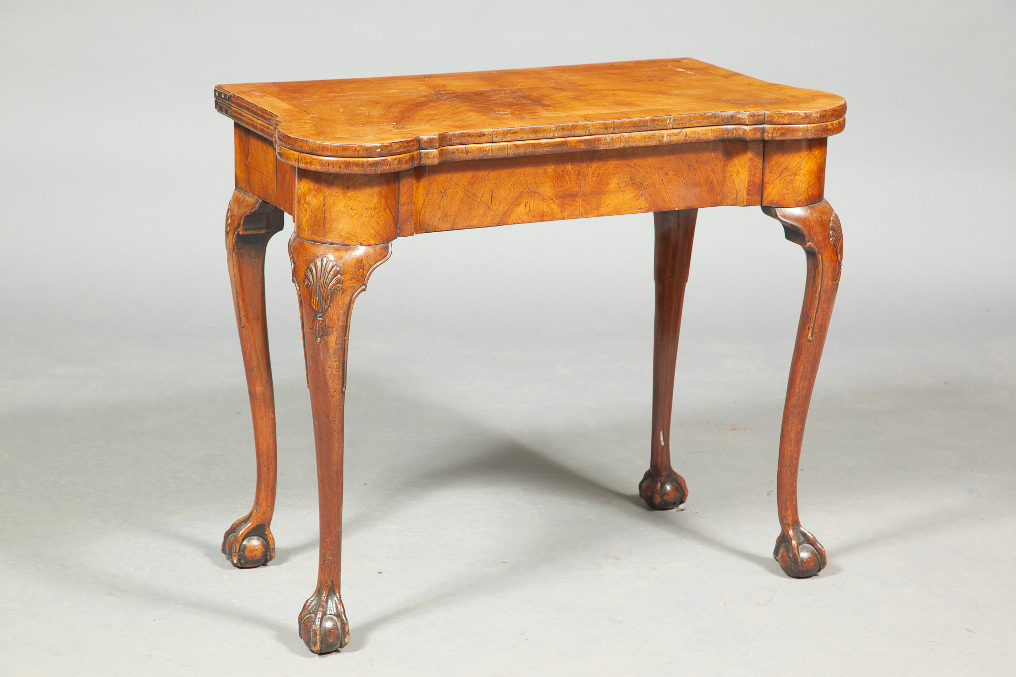 Lot image - George II Style Concertina-Action Walnut Games Table