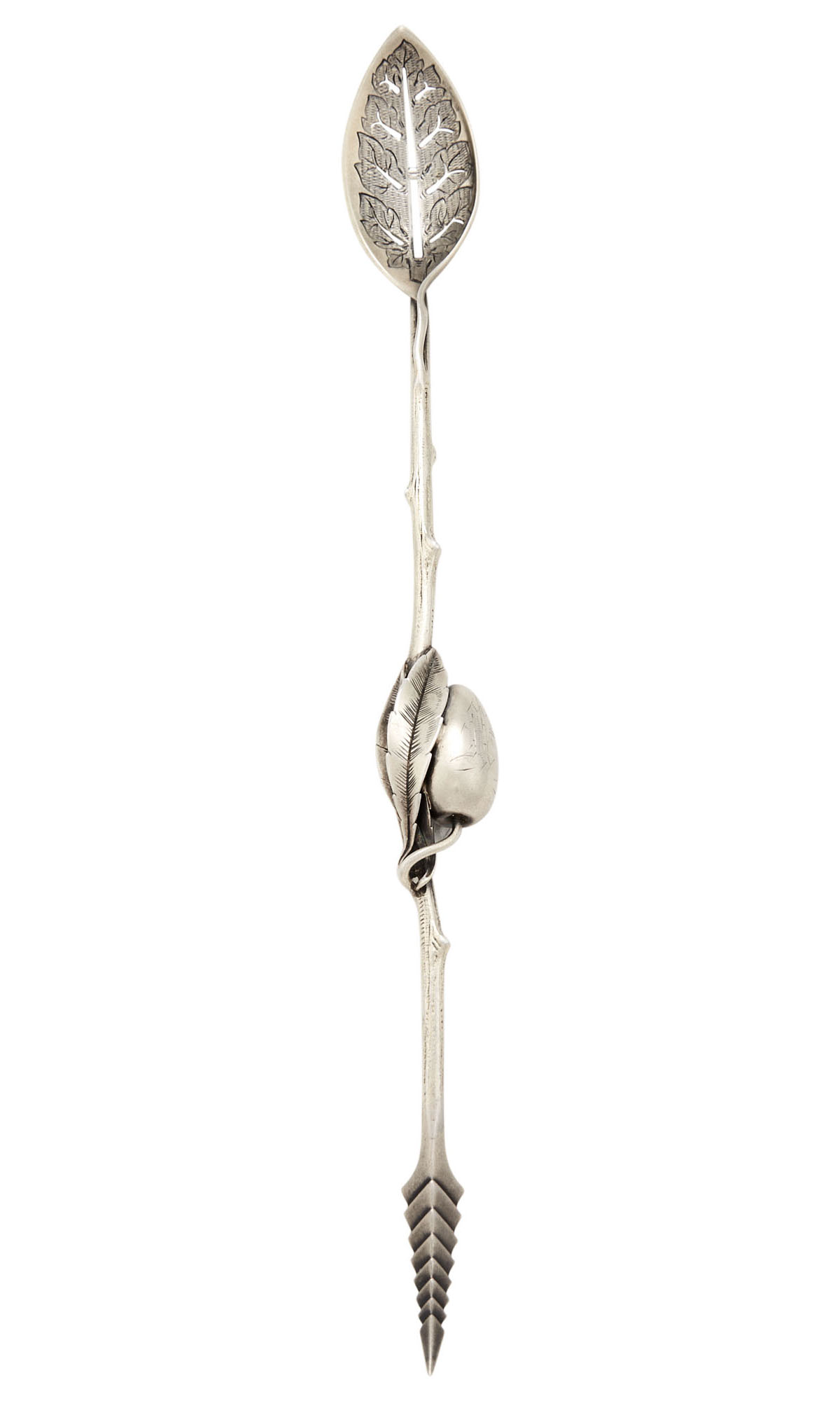 Lot image - Gorham Sterling Silver and Partial Gilt Olive Spoon