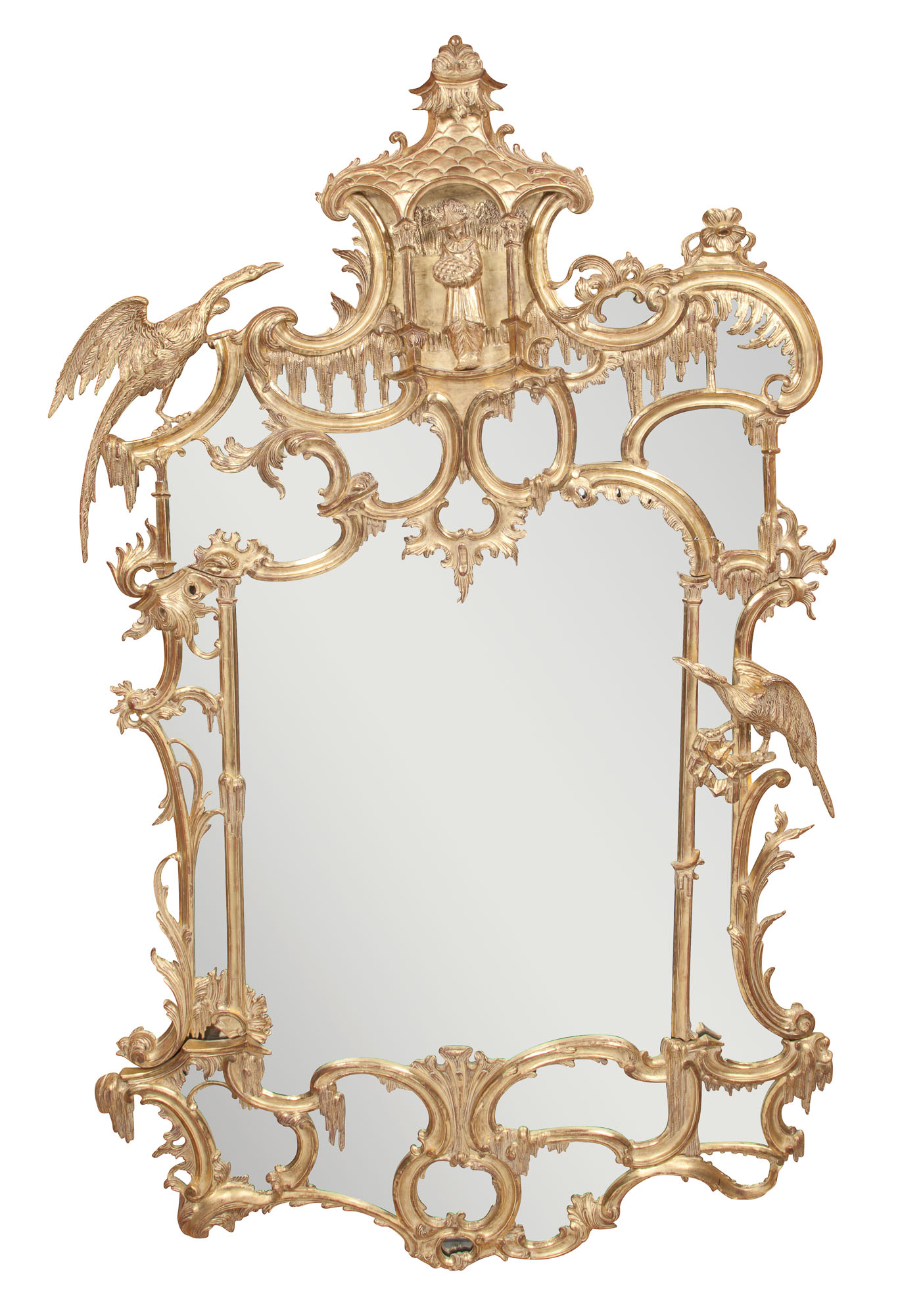 Lot image - George II Style Giltwood Mirror