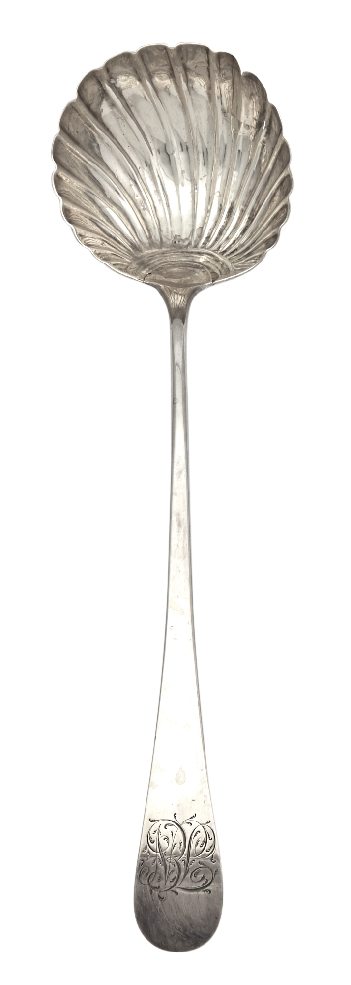 Lot image - George III Sterling Silver Soup Ladle