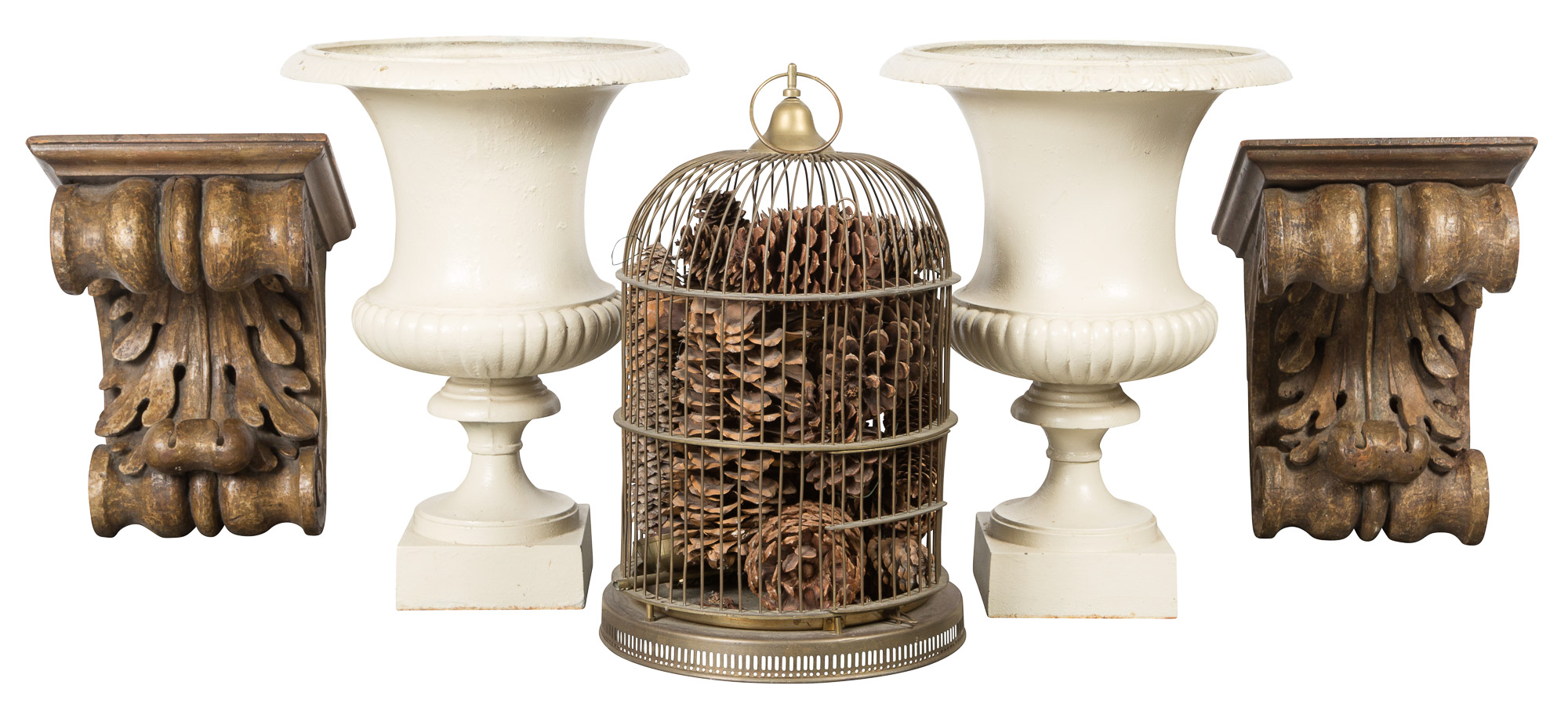 Lot image - Miscellaneous Group of Five Decorative Articles