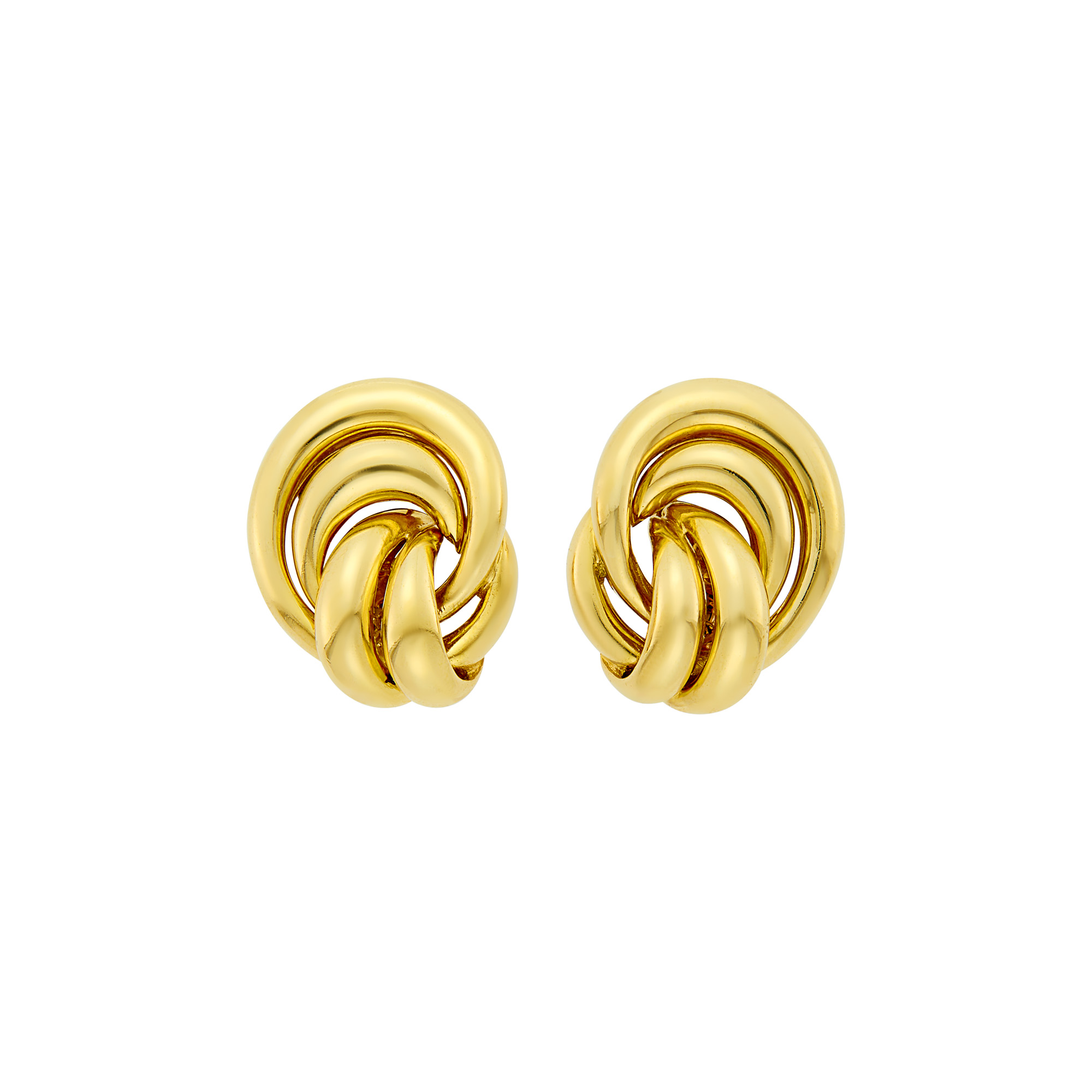 Lot image - Van Cleef & Arpels Pair of Gold Swirl Earclips, France
