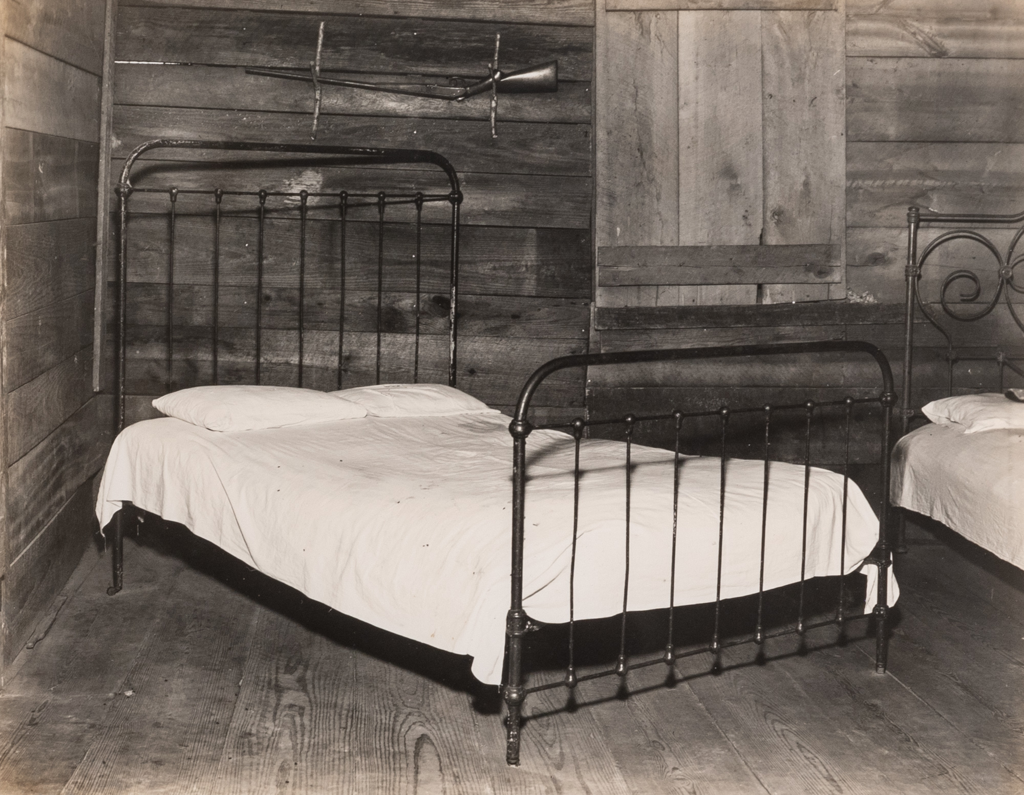 Lot image - EVANS, WALKER (1903-1975)  [Bed, Tenant Farmhouse, Hale County, Alabama],