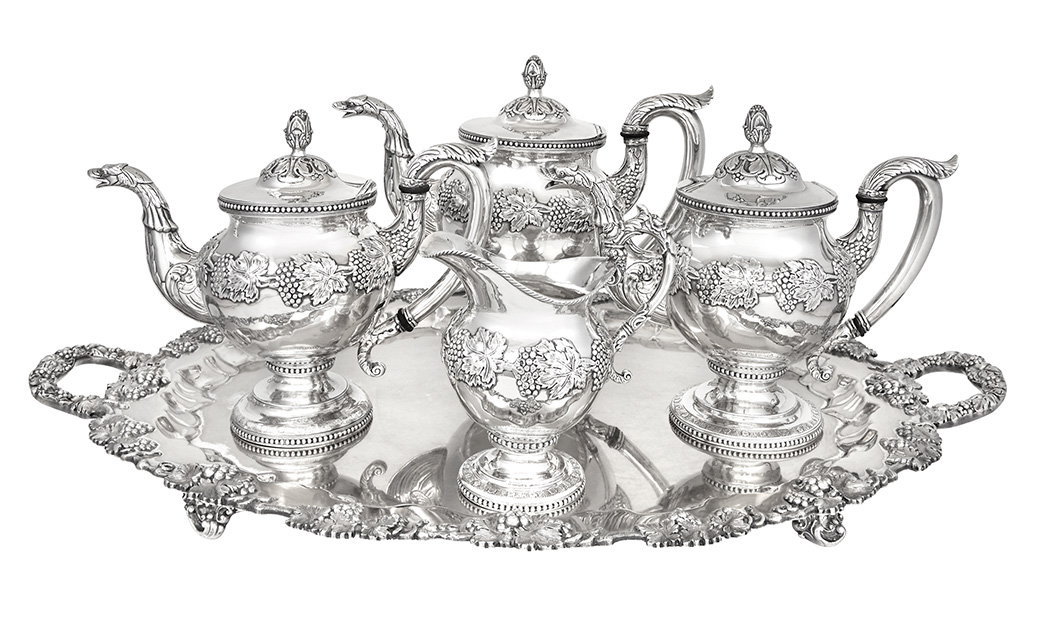 Lot image - American Silver Part Tea and Coffee Service
