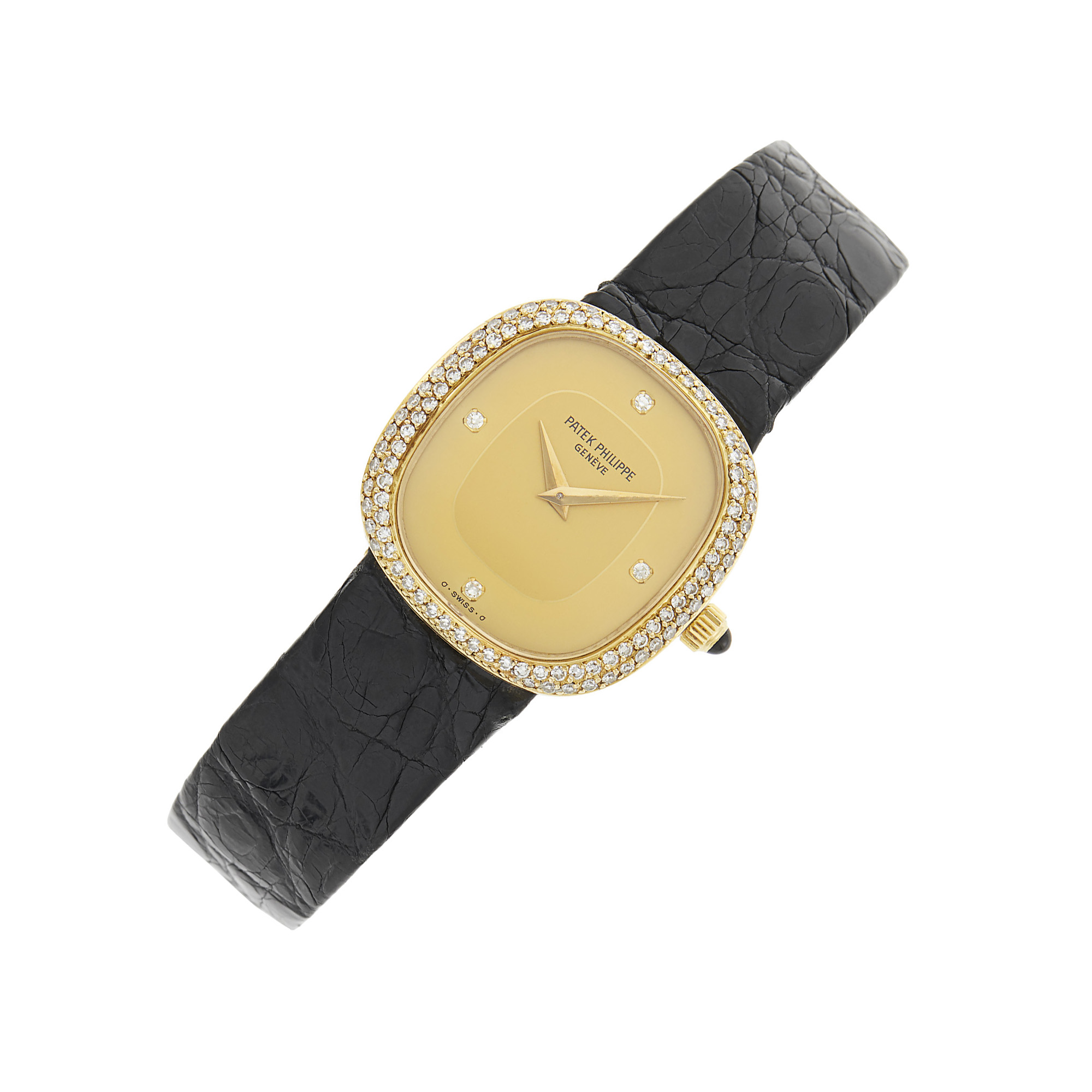 Lot image - Patek Philippe Gold and Diamond Eclipse Wristwatch, Ref. 4312