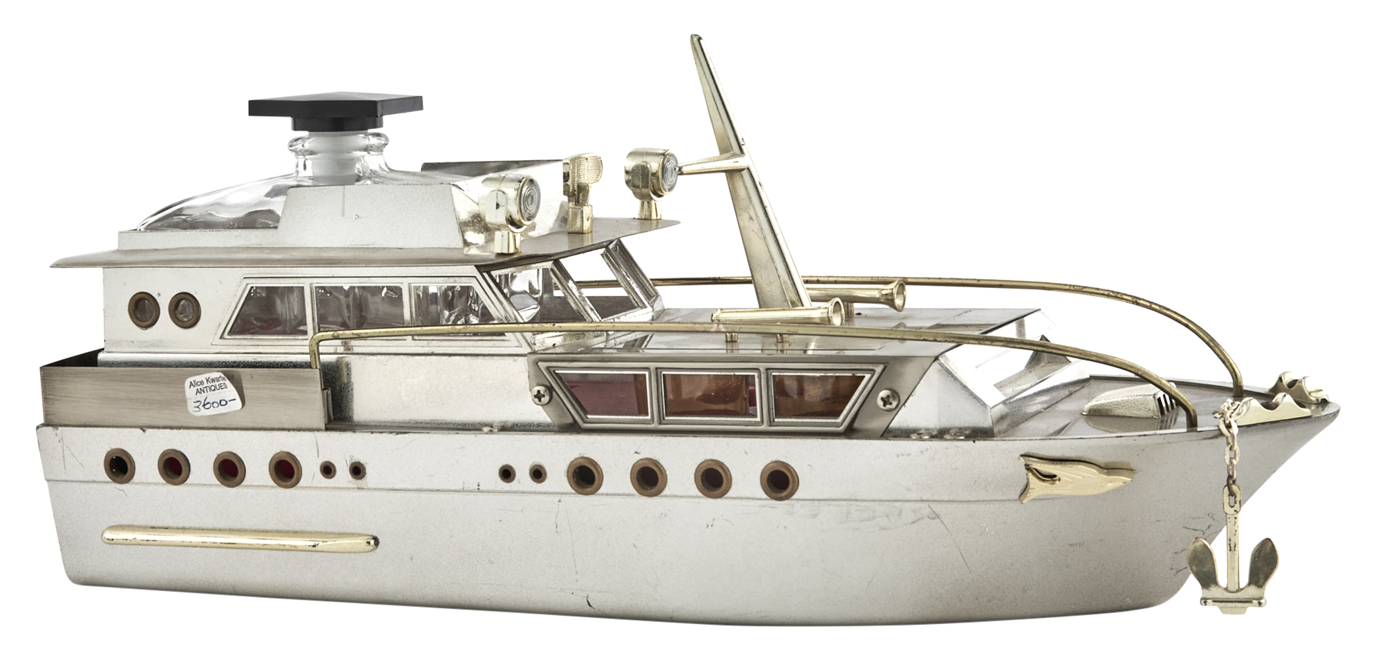 Lot image - Japanese Novelty Musical Yacht Decanter Stand