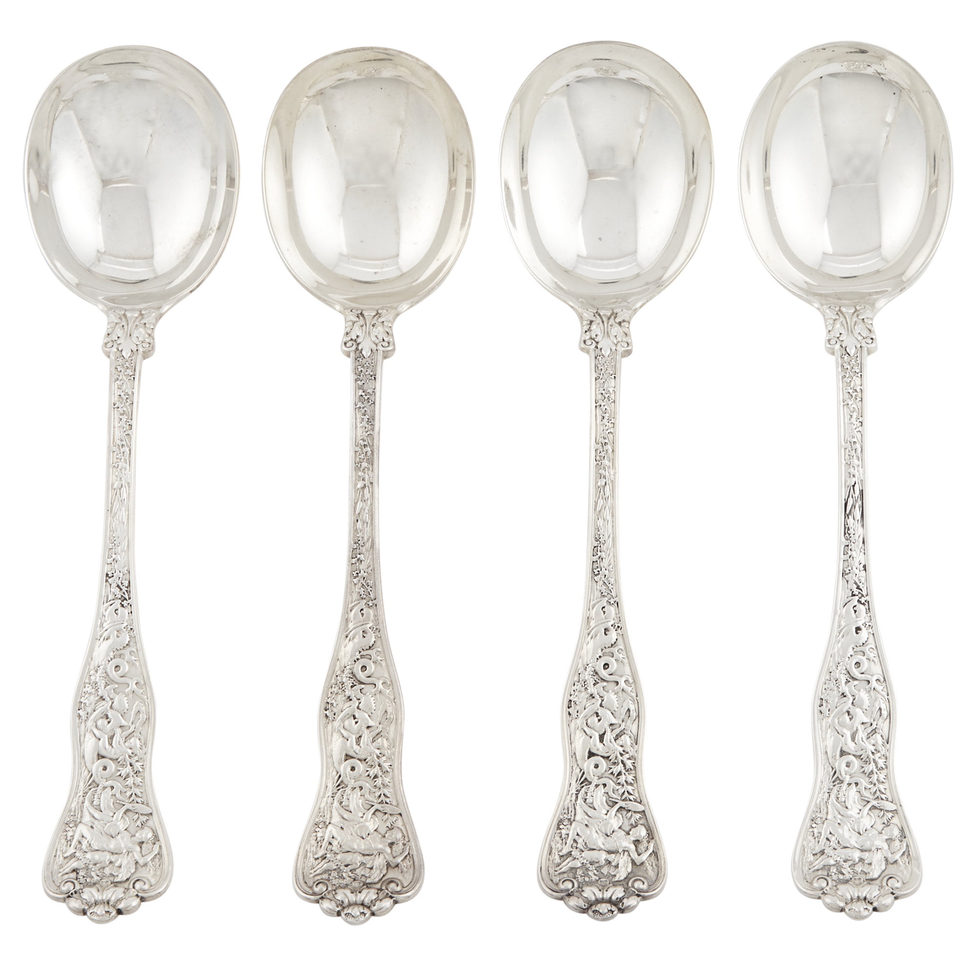 Lot image - Four Tiffany & Co. Sterling Silver Olympian