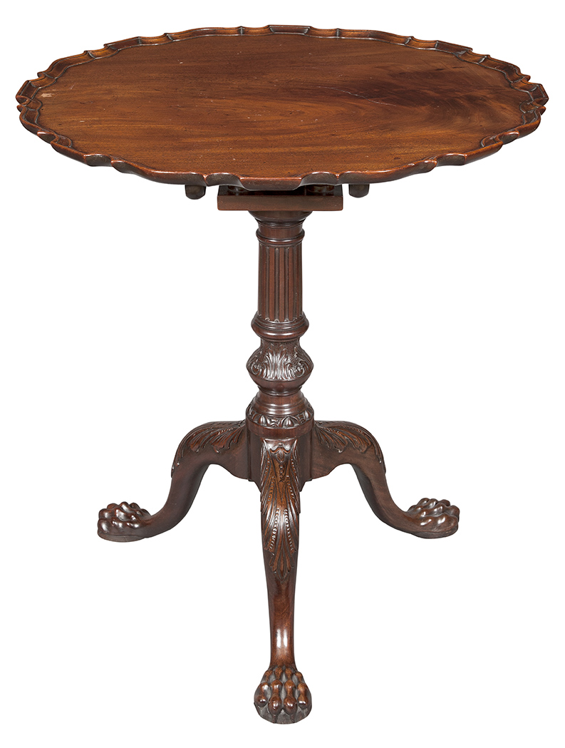Lot image - George III Mahogany Tilt-Top Table