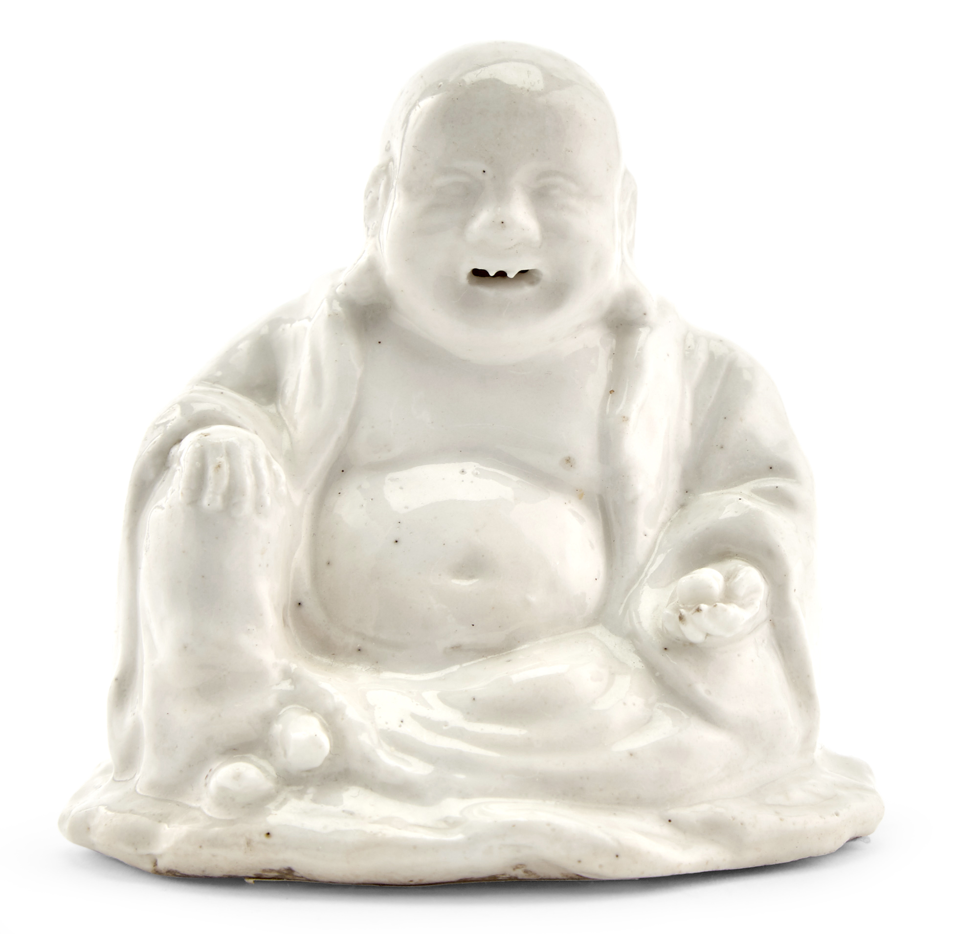 Lot image - Chelsea Porcelain Pagoda Figure of Pu-Thai Ho-Shang