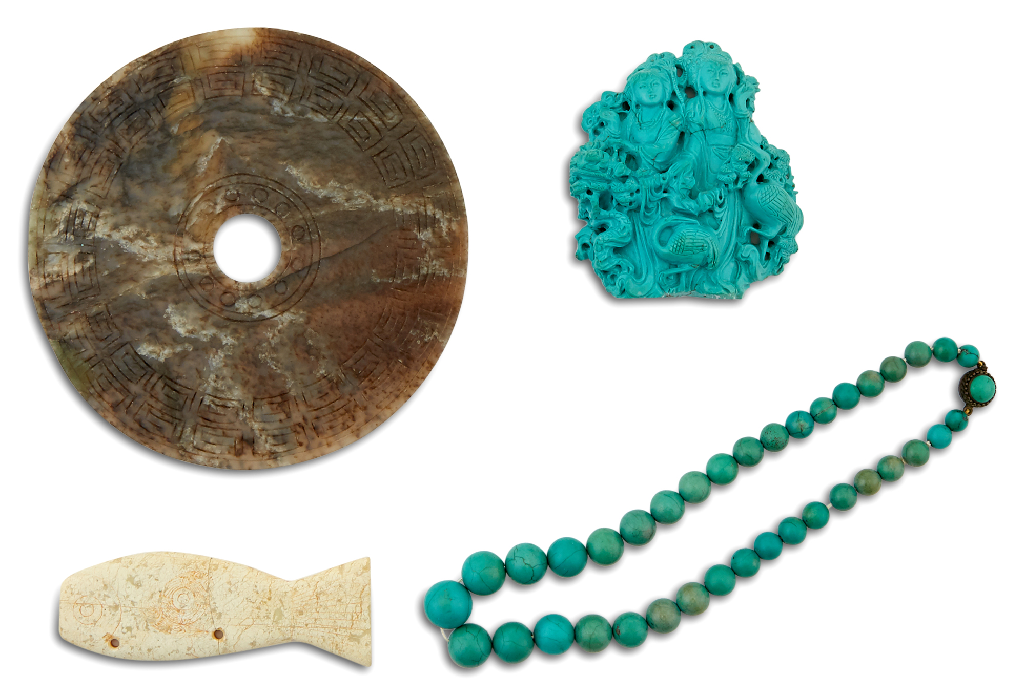 Lot image - Four Chinese Hardstone Carvings