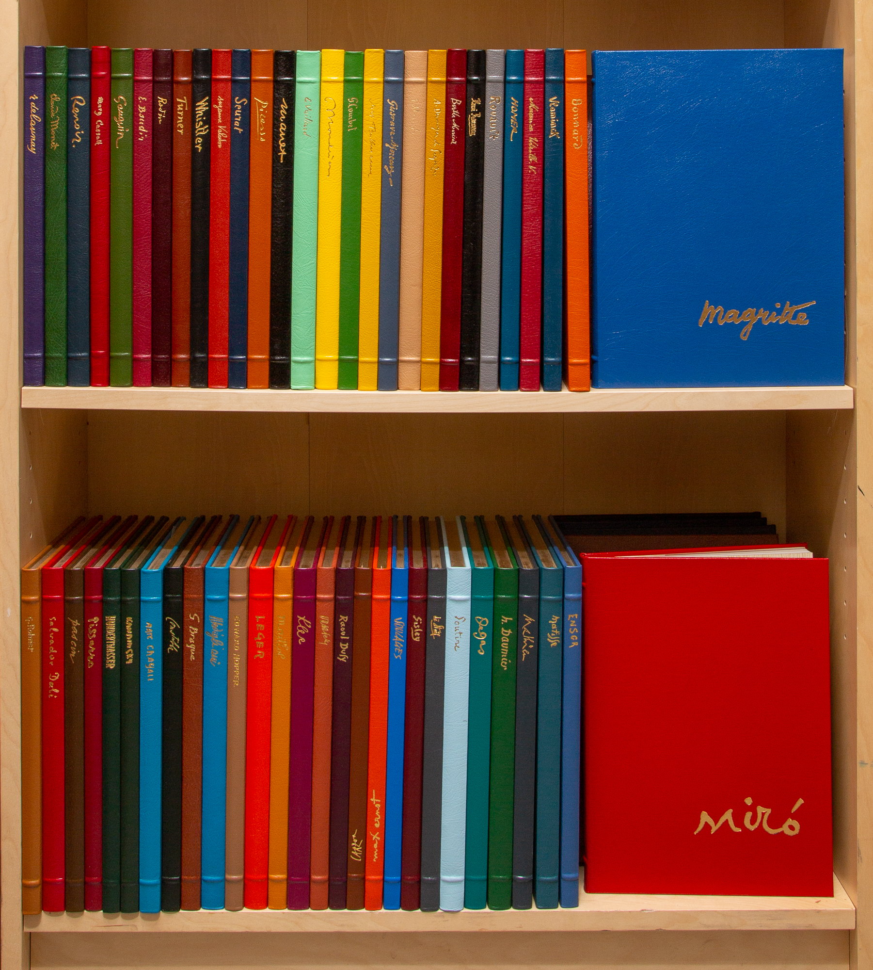 Lot image - [EASTON PRESS-ART]  Approximately sixty-four large format monographs on modern artists published by The Easton Press.