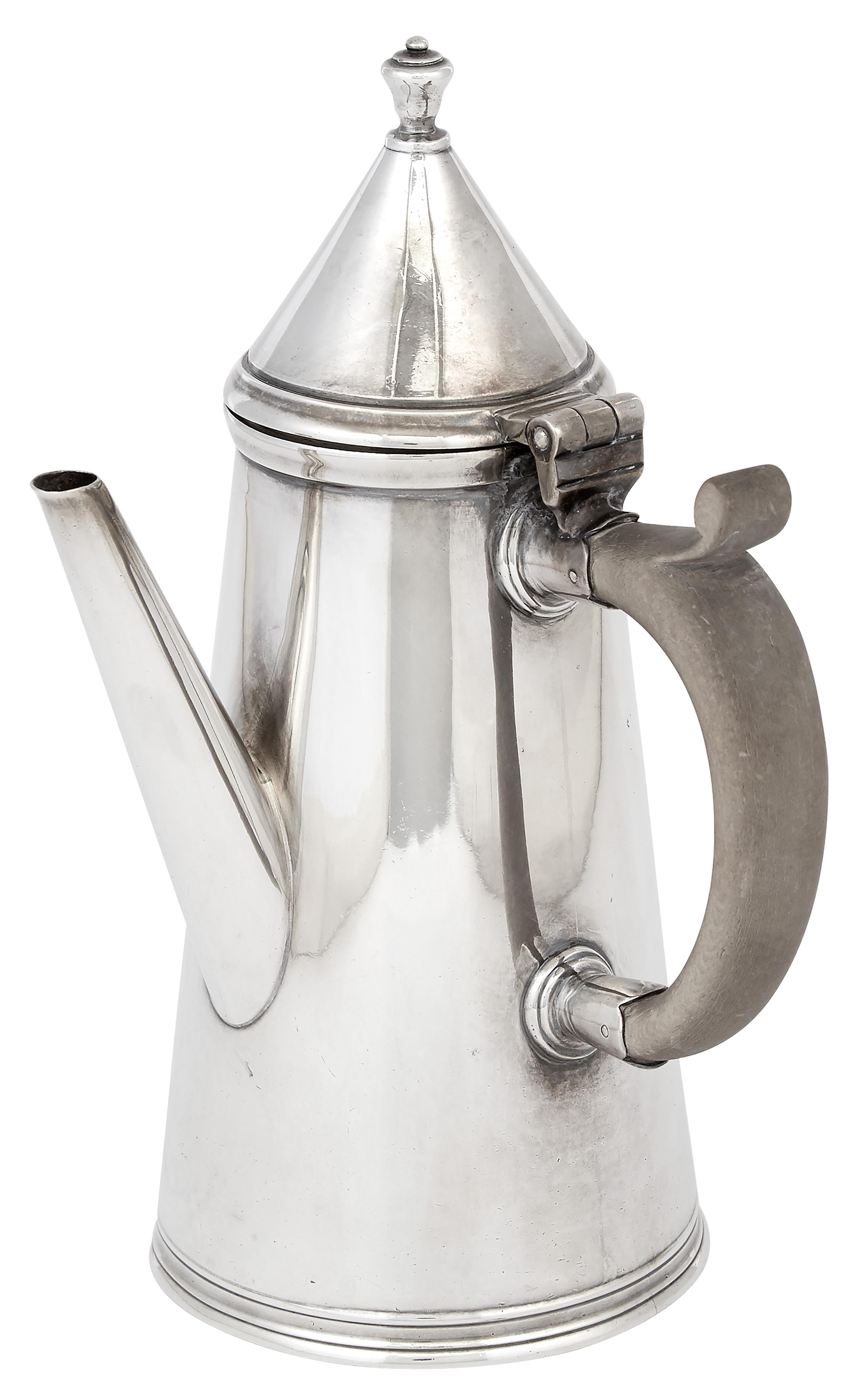 Lot image - Charles II Style Sterling Silver Coffee Pot