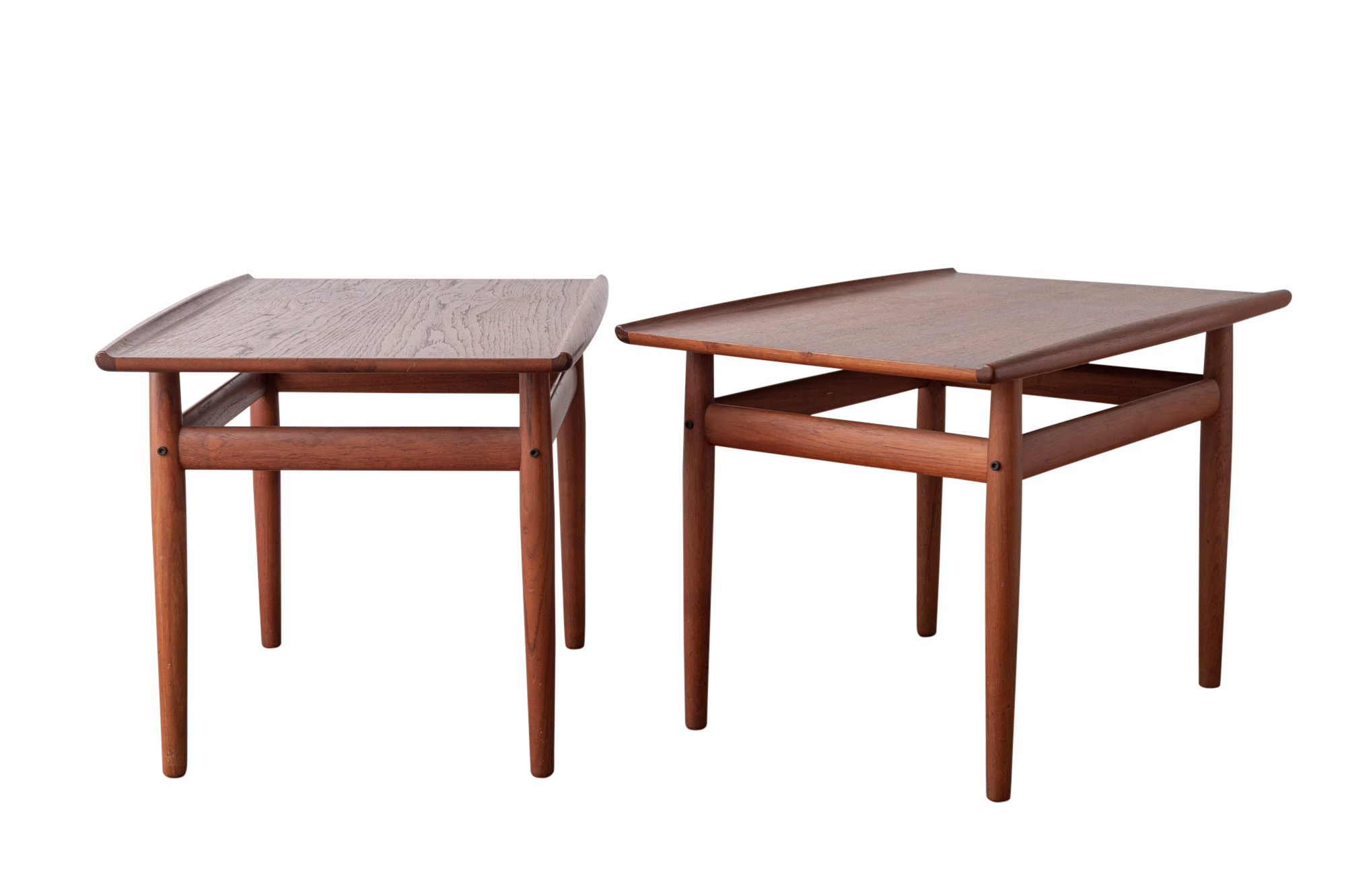 Lot image - Pair of Teak Side Tables