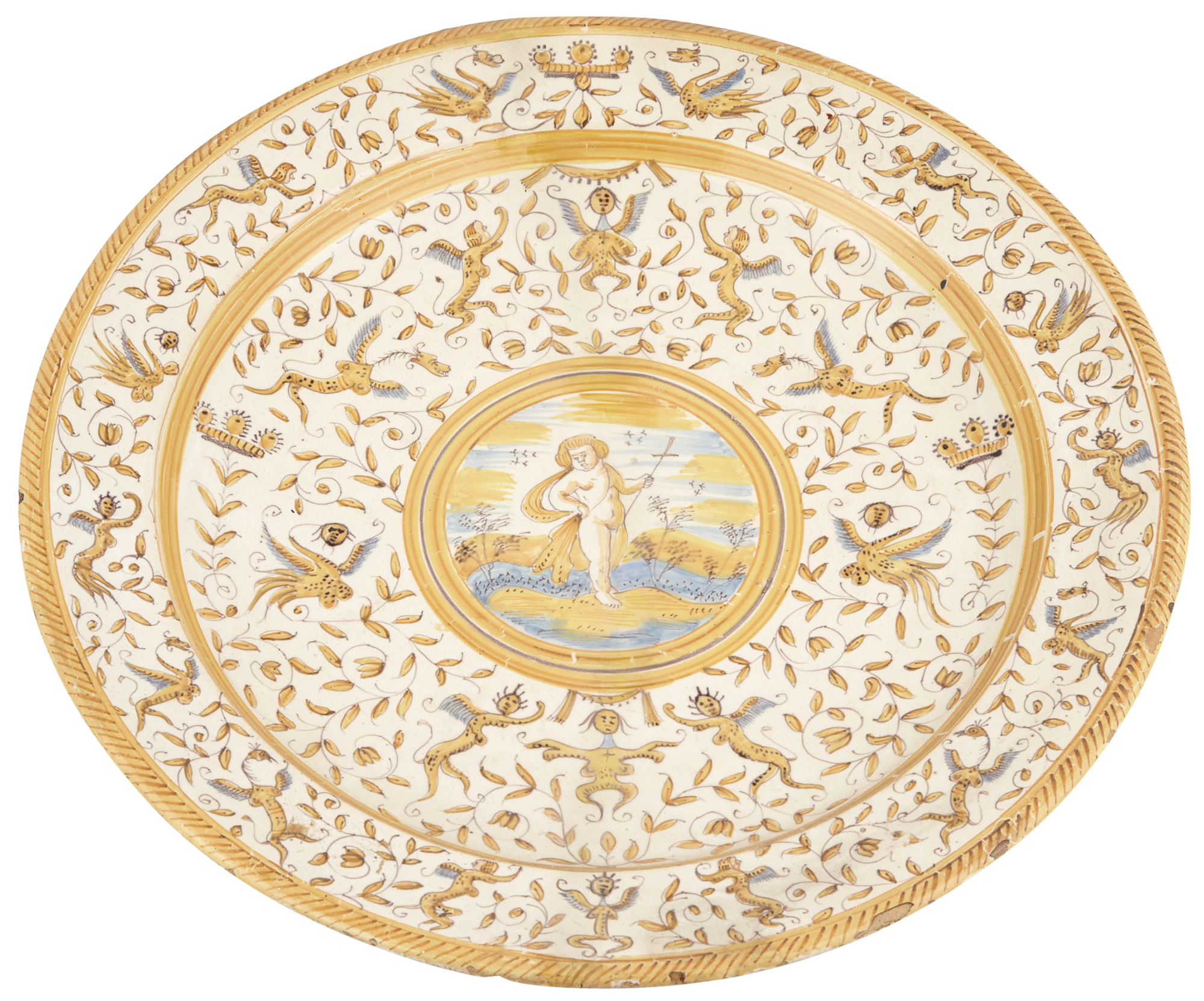 Lot image - Continental Faience Dish