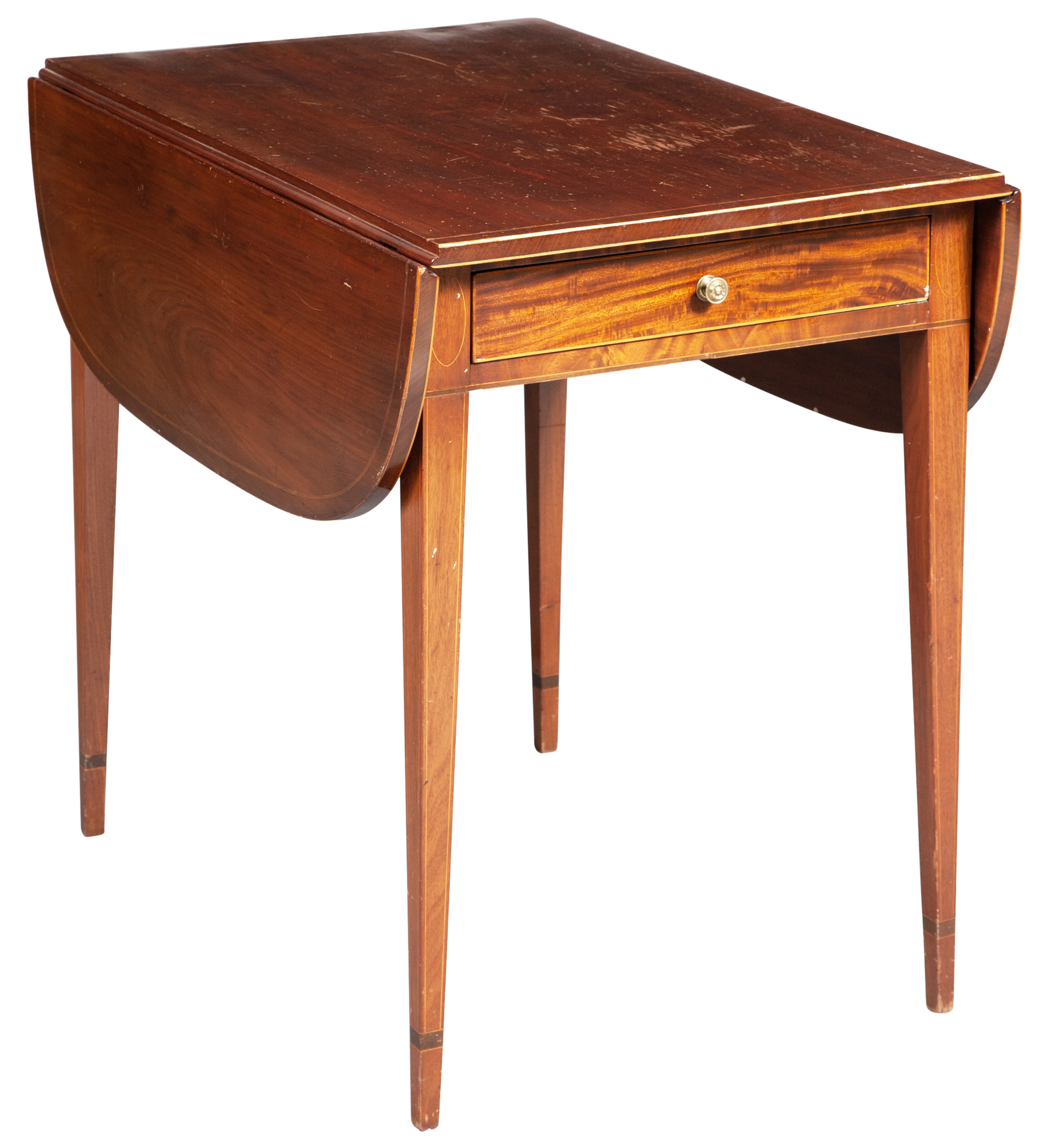 Lot image - Federal Inlaid Mahogany Pembroke Table