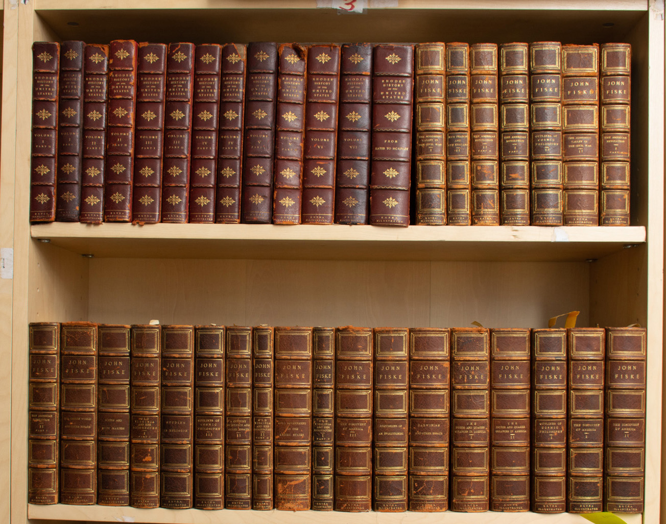 Lot image - [EXTRA-ILLUSTRATED]  FISKE, JOHN. Works.