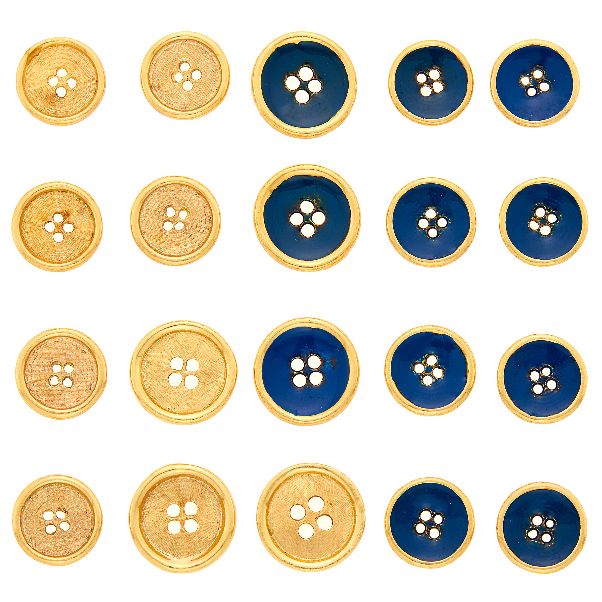 Lot image - Two Sets of Gold Buttons