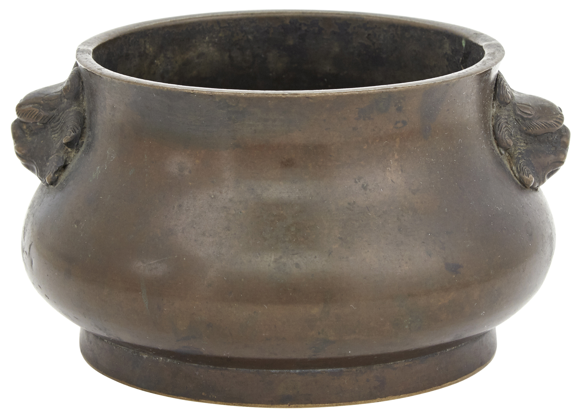 Lot image - A Chinese Bronze Bombe Censer