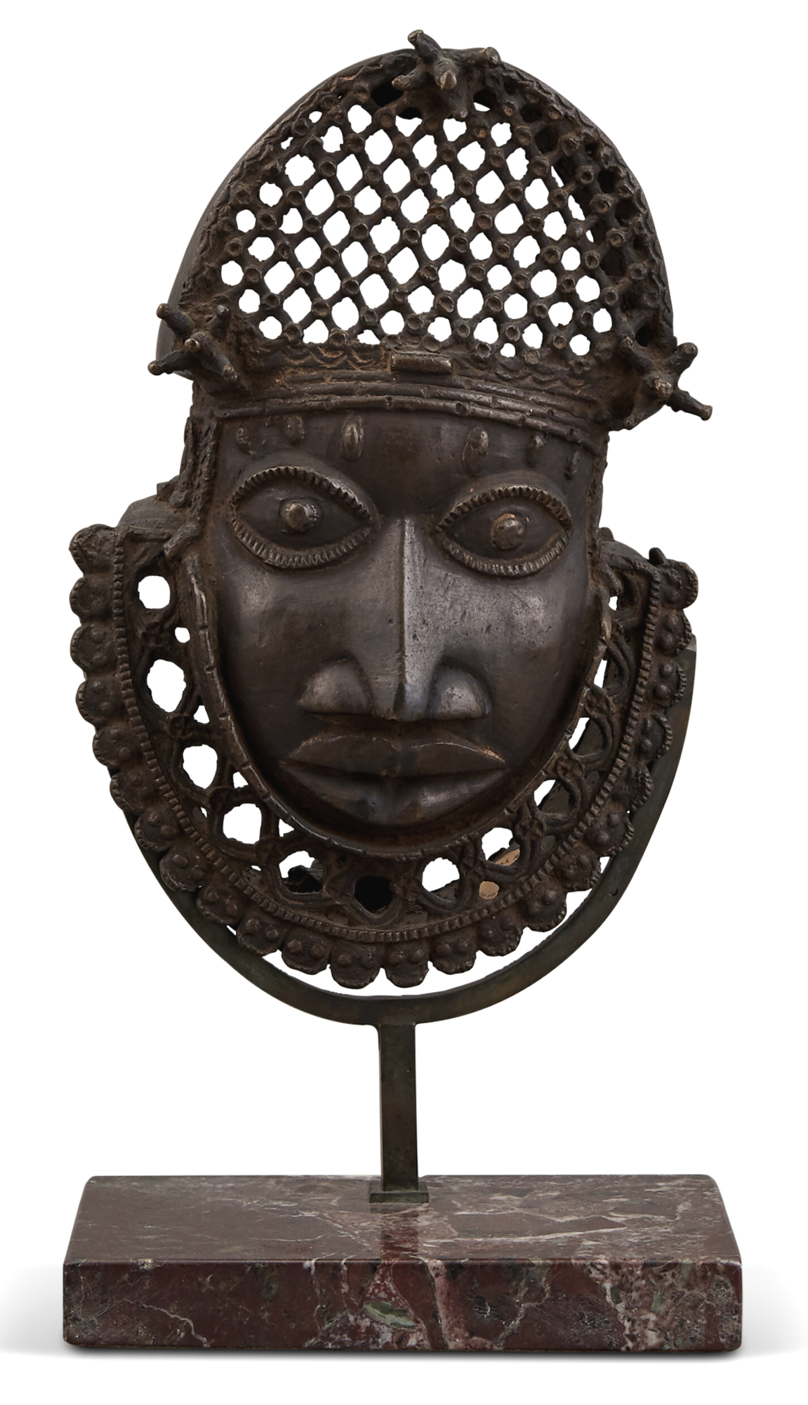 Lot image - African Edo Bronze Hip Mask