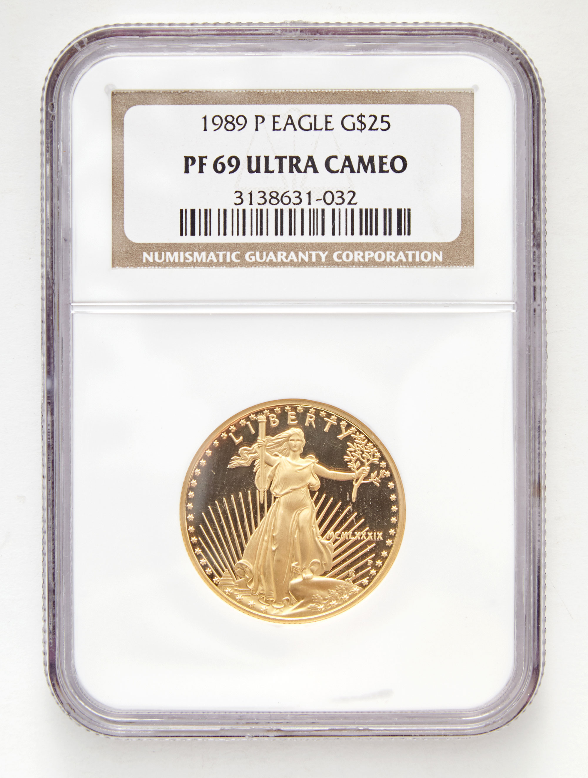 Lot image - United States 1989 $25 Proof Gold Eagle NGC