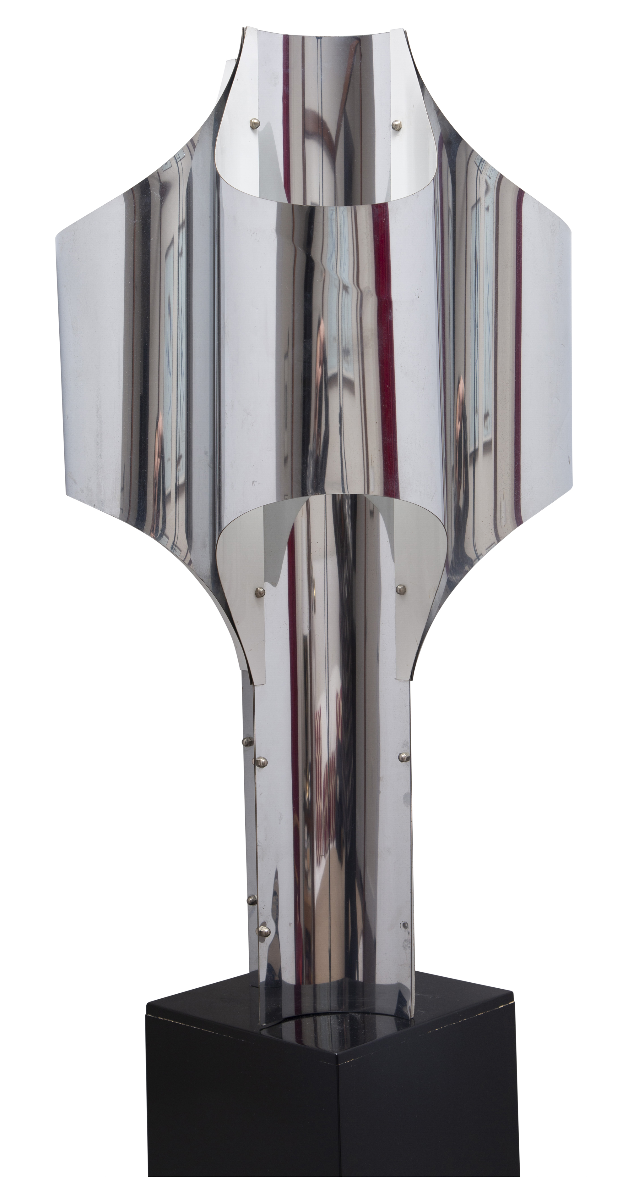 Lot image - Robert Sonneman Chrome Plated Lamp