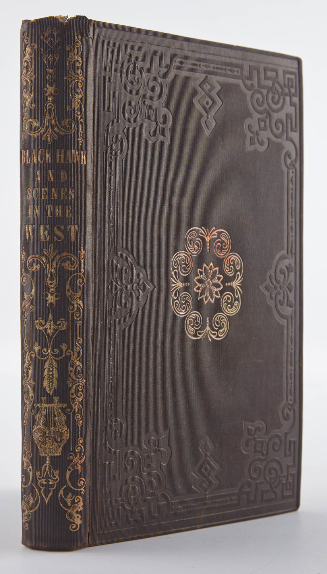 Lot image - [NATIVE AMERICANS]  SMITH, ELBERT H. Ma-Ka-Tai-Me-She-Kia-Kiak or Black Hawk and Scenes in the West.