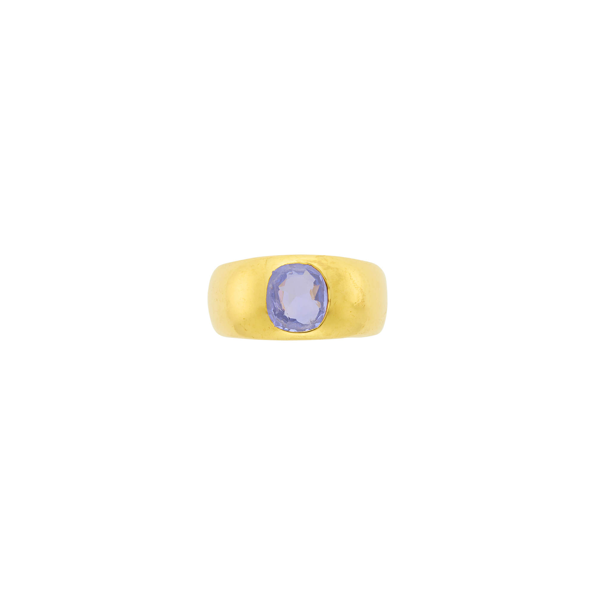 Lot image - Van Cleef & Arpels Gold and Purple Sapphire Gypsy Ring