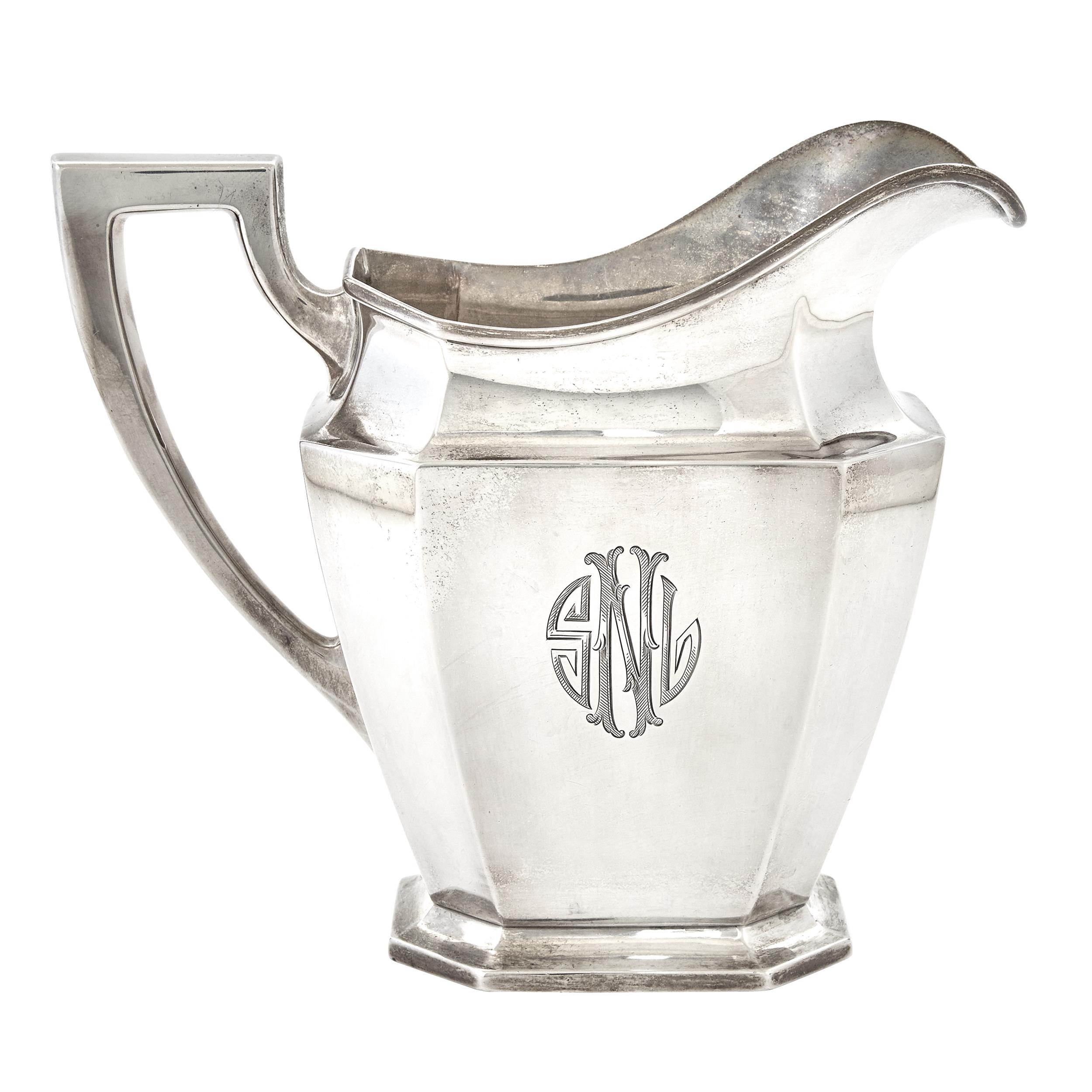 Lot image - Durgin Sterling Silver Water Pitcher