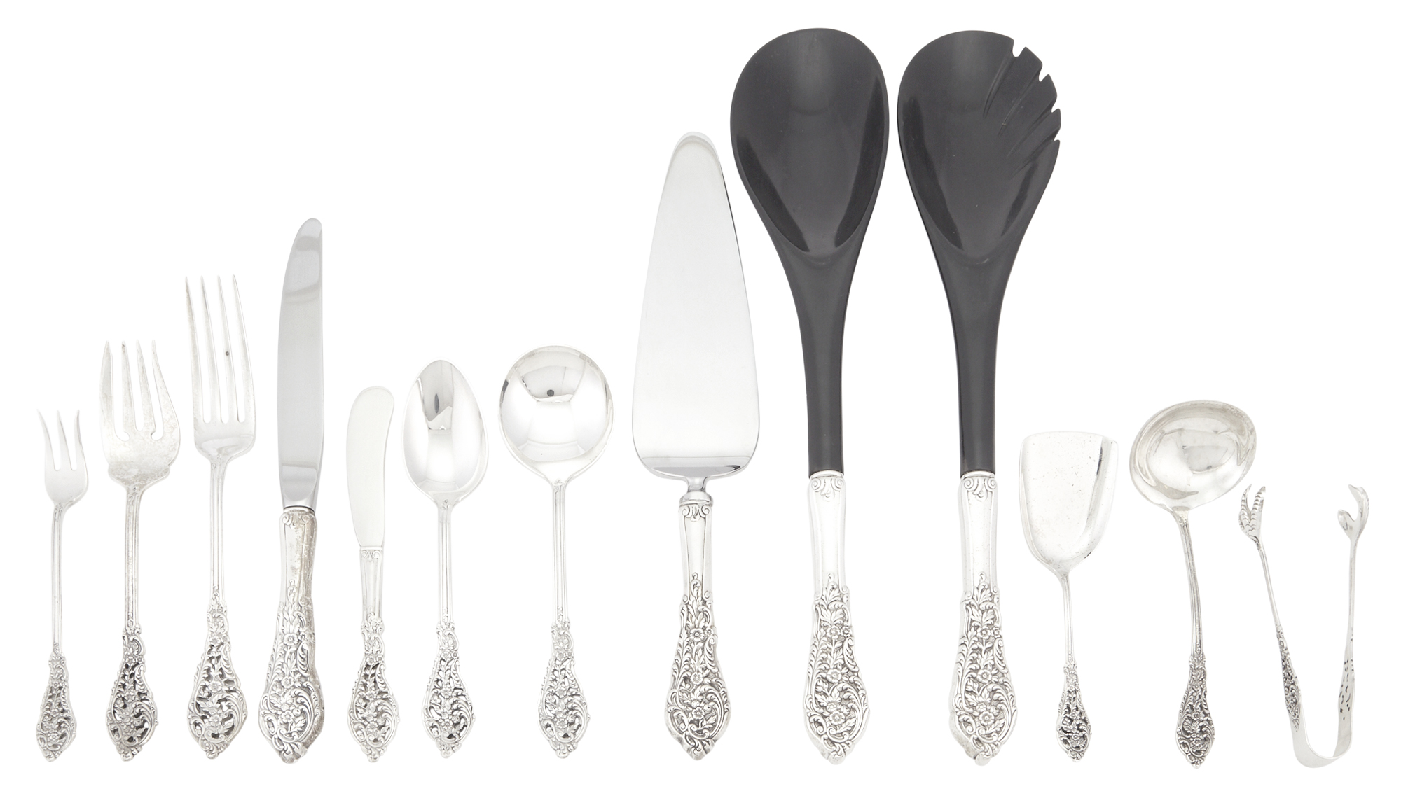 Lot image - Reed & Barton Sterling Silver Florentine Lace