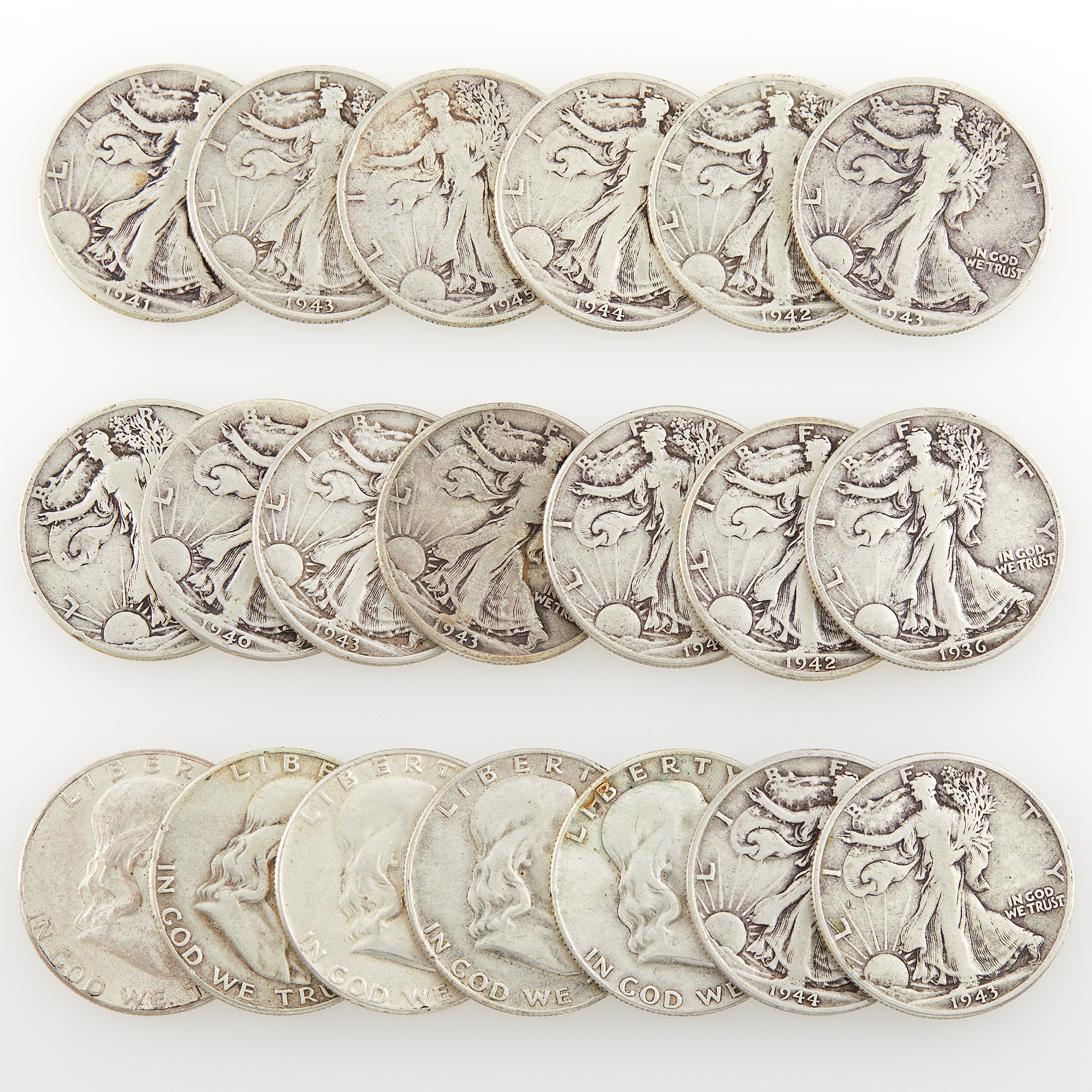 Lot image - United States Silver Halves