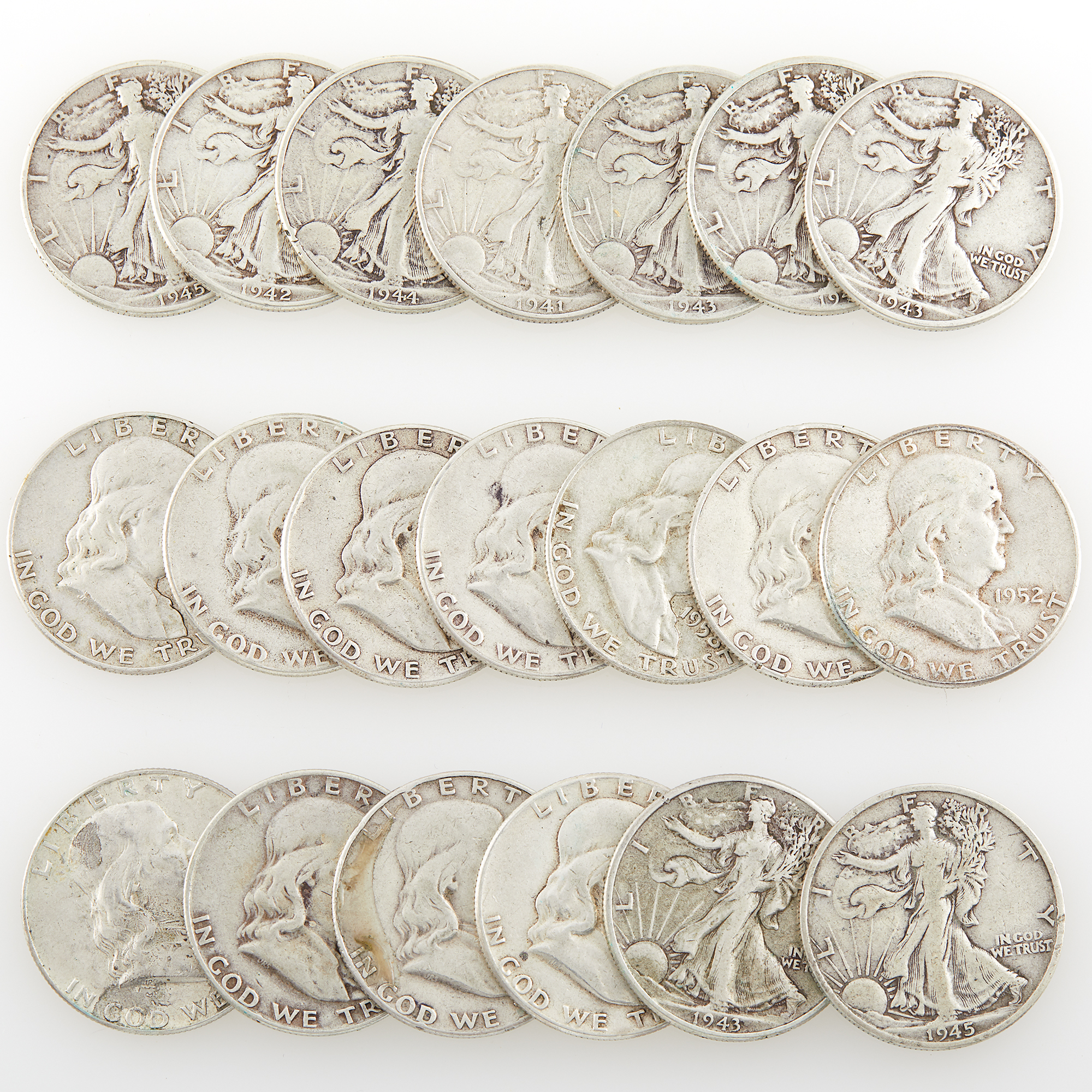 Lot image - United States Silver Halves