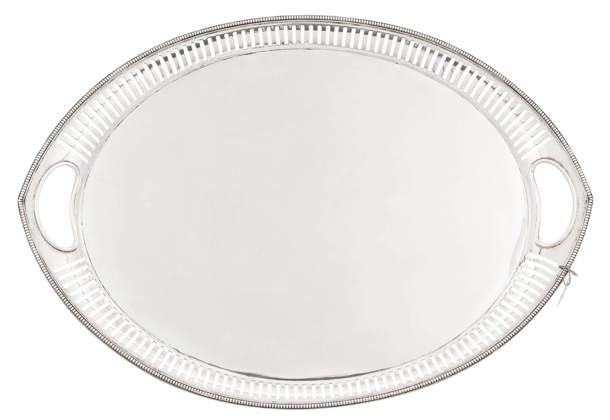 Lot image - Continental Silver Two-Handled Tray