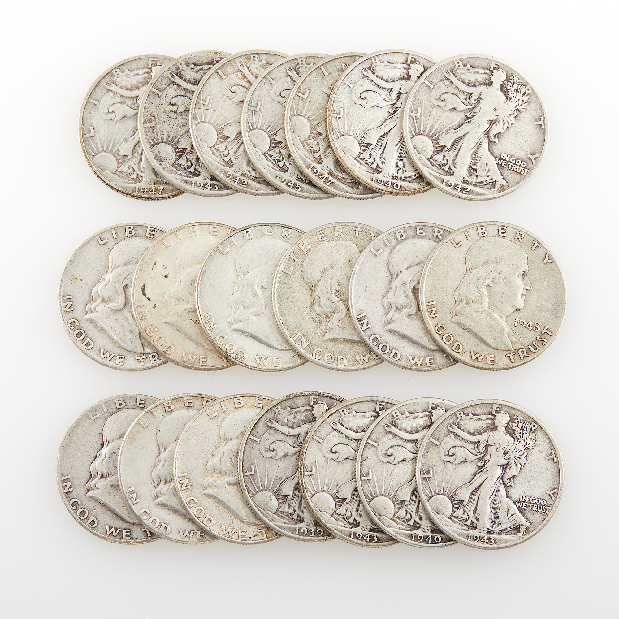 Lot image - United States Silver Halves