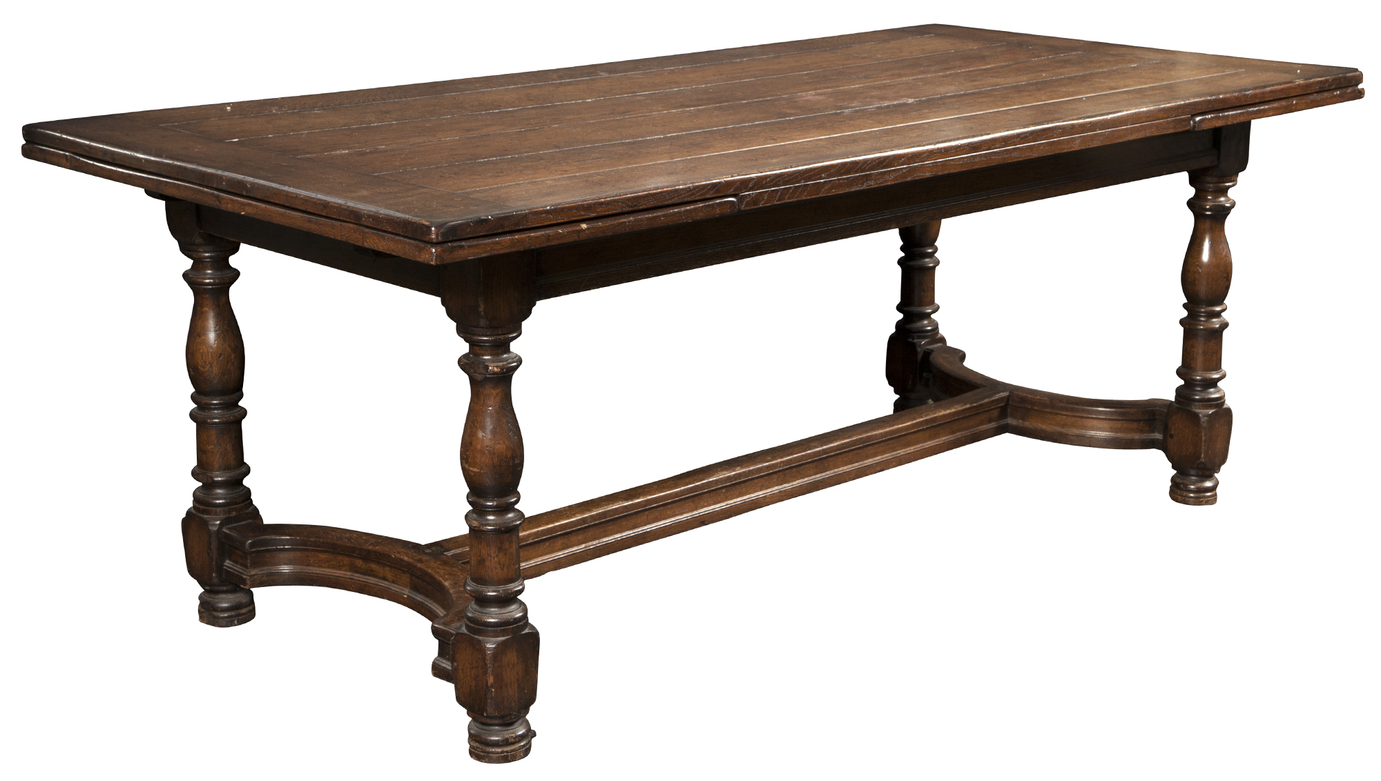 Lot image - Continental Oak Draw-Leaf Table